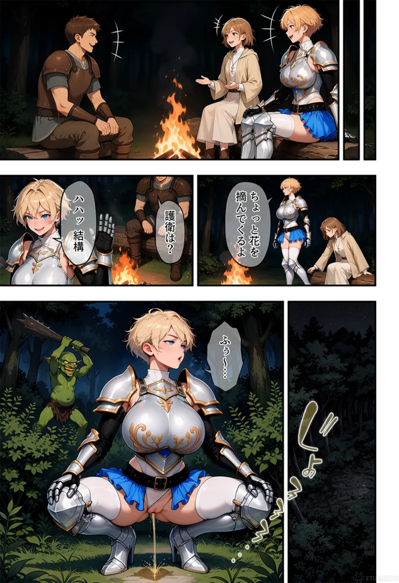 Busty Tomboy Knight vs Goblins page 6 full