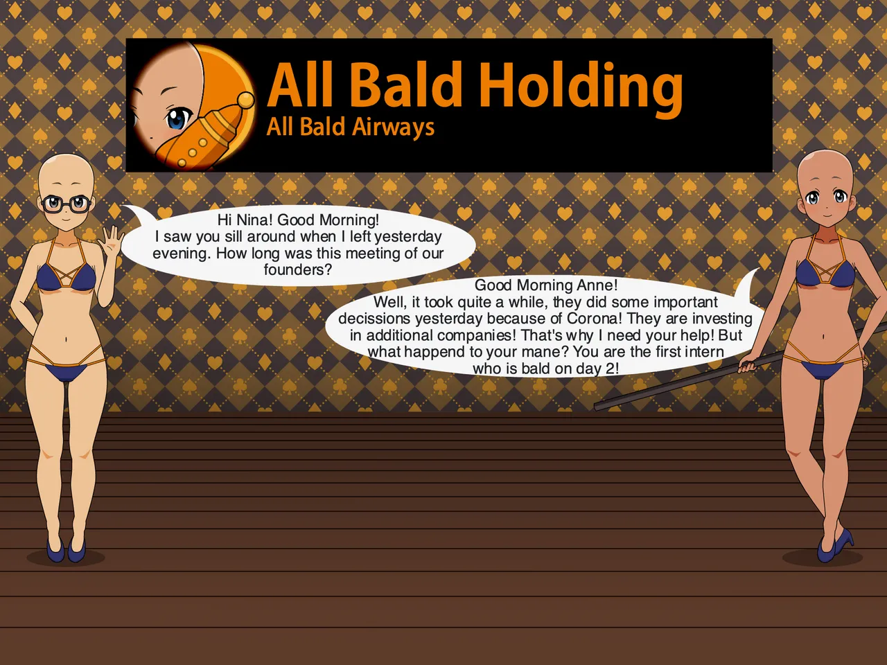 All Bald Airways - Meanwhile at the Headquarter 1 -  Expanding the Holding page 1 full