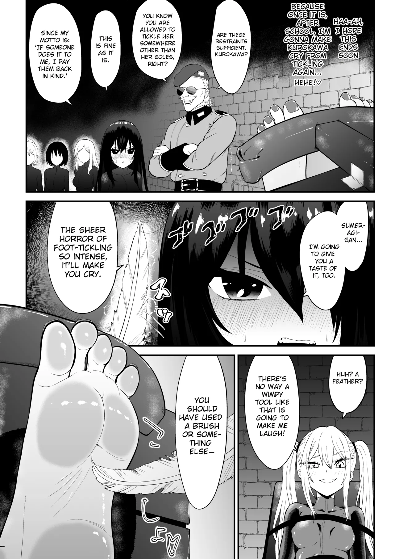 Spy Girl Sole Tickling &amp; Endless Orgasm Training page 4 full