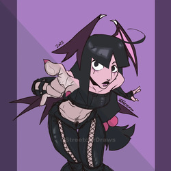 artist:@StreetcarDraws darkstalkers art and dream succubus oc