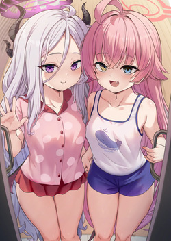 Hoshino &amp; Hina Let's Take a Bath Together!