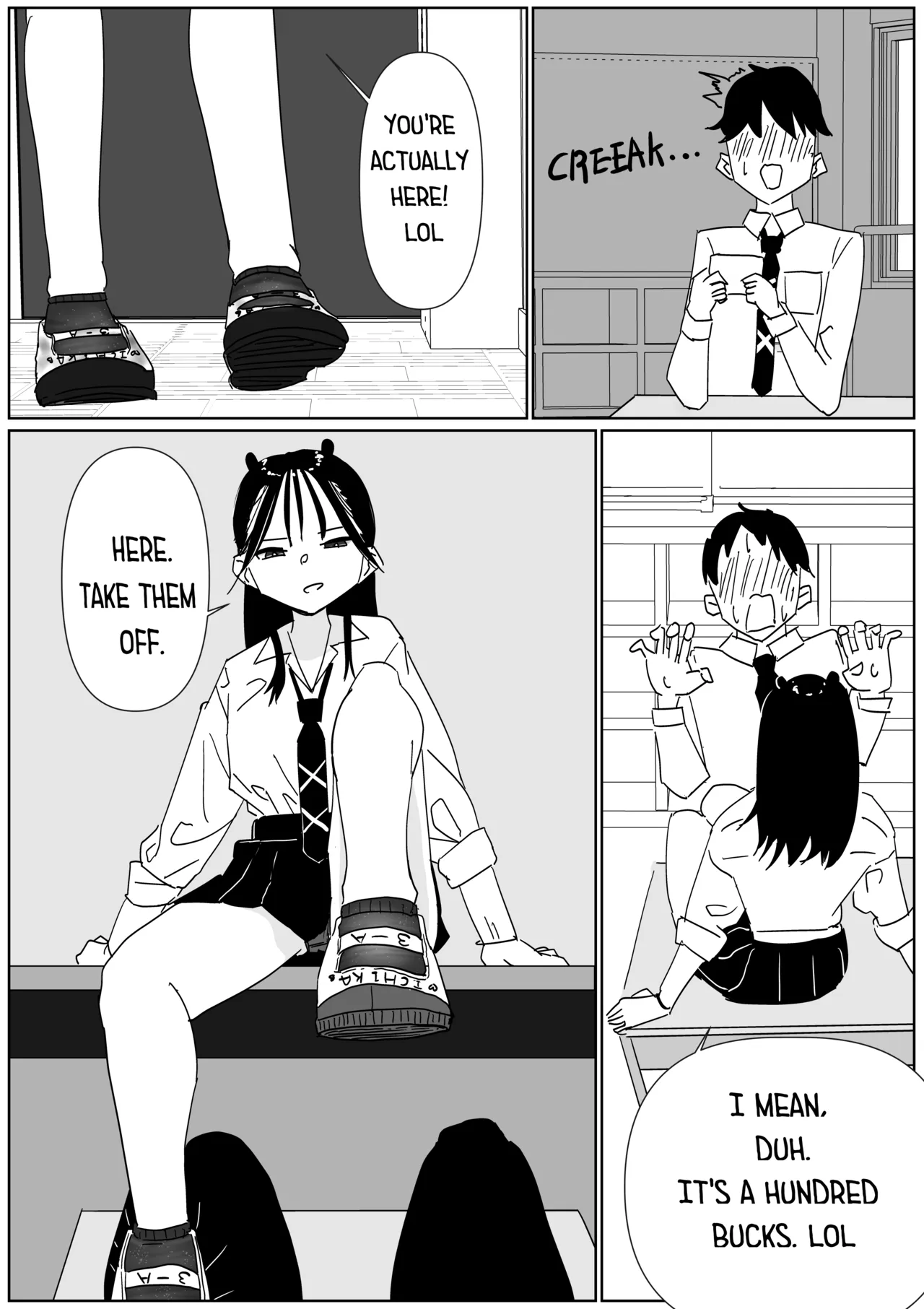 Forced to Buy Classmate's Stinky Socks page 4 full
