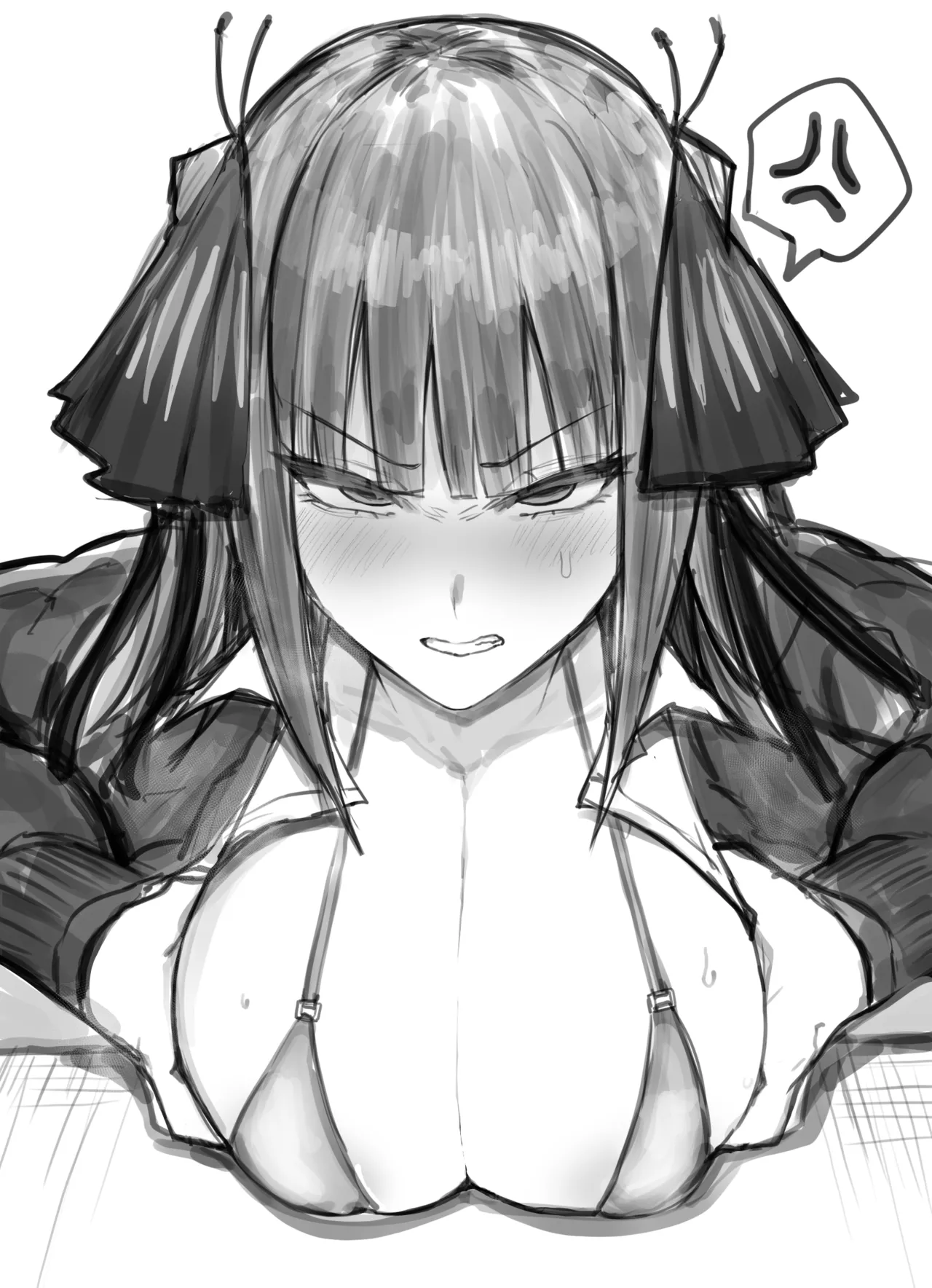 二乃に睨まれながらパイズリで射精する絵20250331 page 2 full