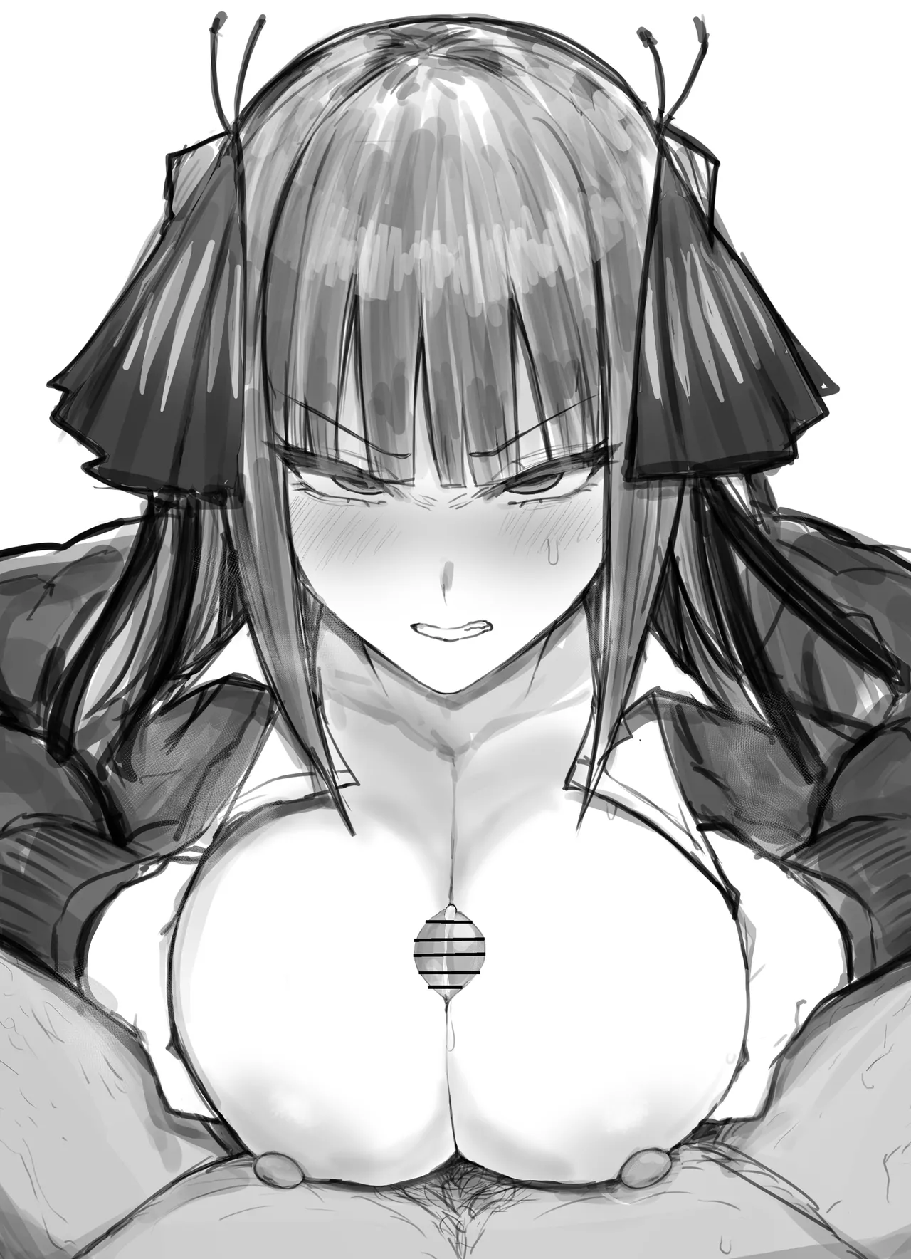 二乃に睨まれながらパイズリで射精する絵20250331 page 4 full