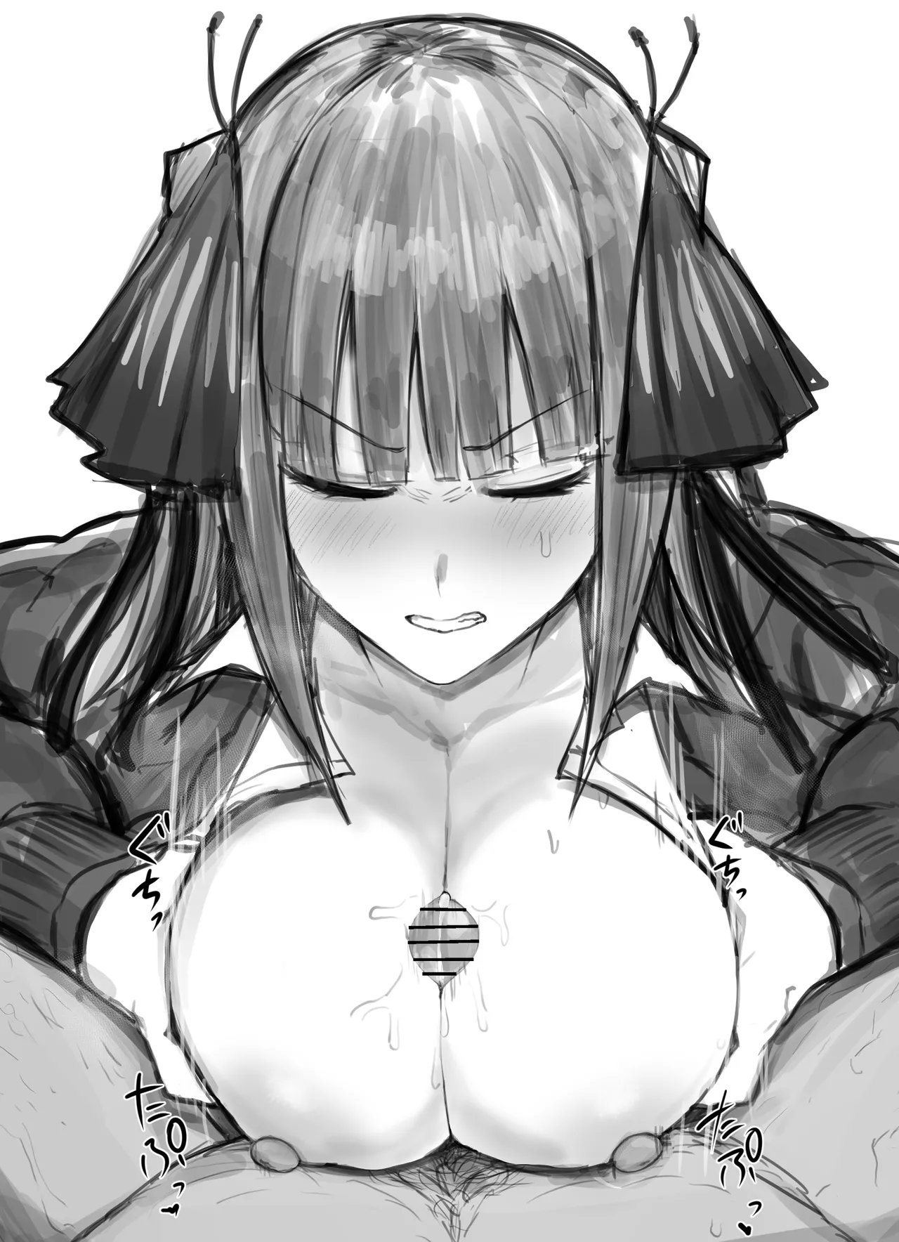 二乃に睨まれながらパイズリで射精する絵20250331 page 6 full