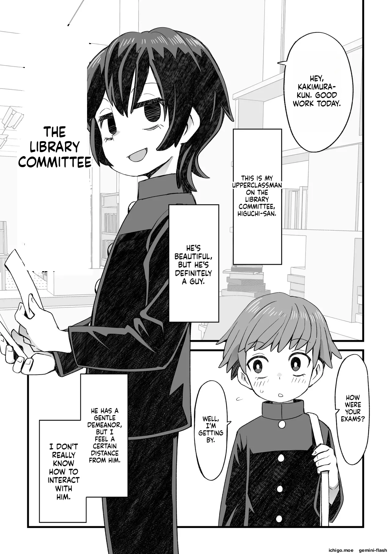 A Story About a Librarian Attacking a Junior Student, and a Story About a Boy Who Crossdresses to Get Help page 2 full