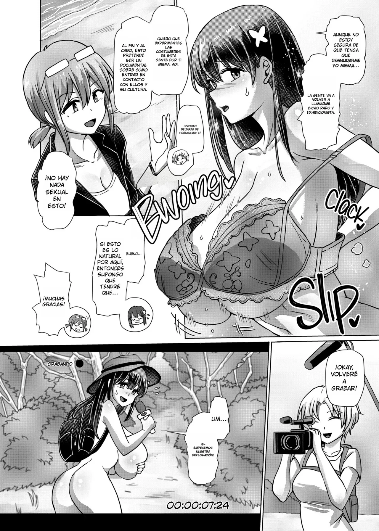 Futanari Shizen Bangumi no Tanken Reporter｜Reportaje de Expedición a la Naturaleza Futanari page 4 full