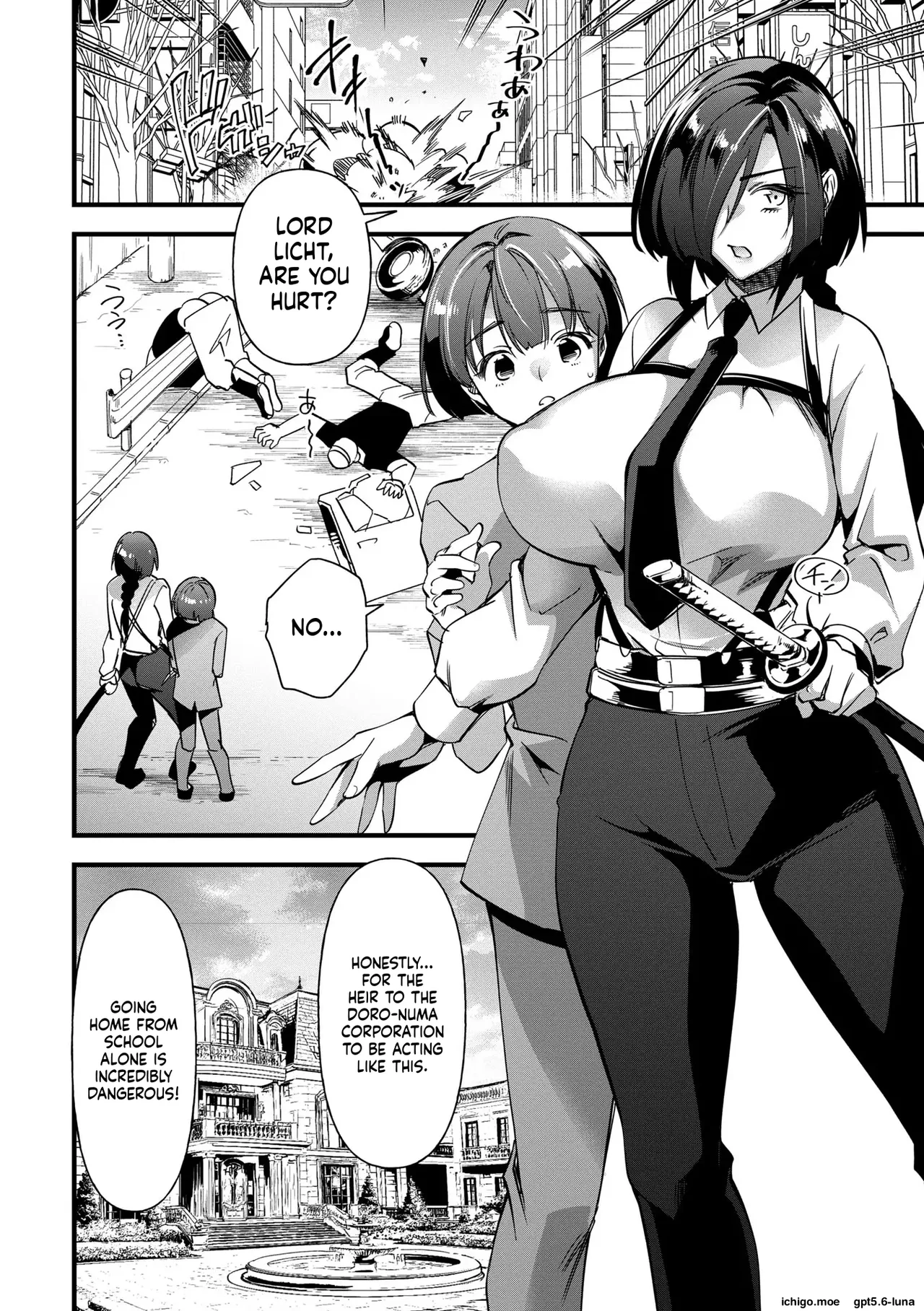 Female-turned bodyguard | Mesu ochi yōjinbō MTL page 2 full