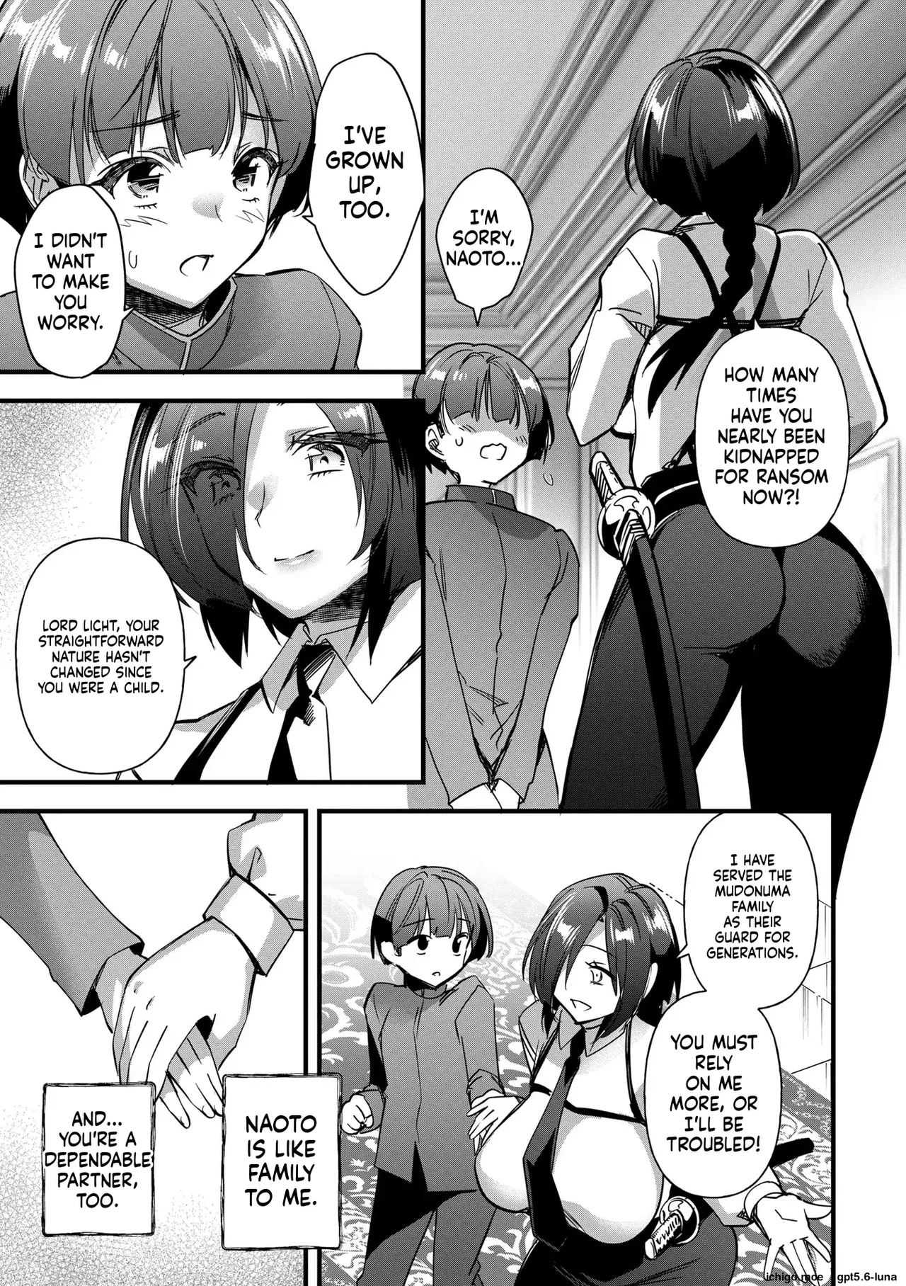 Female-turned bodyguard | Mesu ochi yōjinbō MTL page 3 full