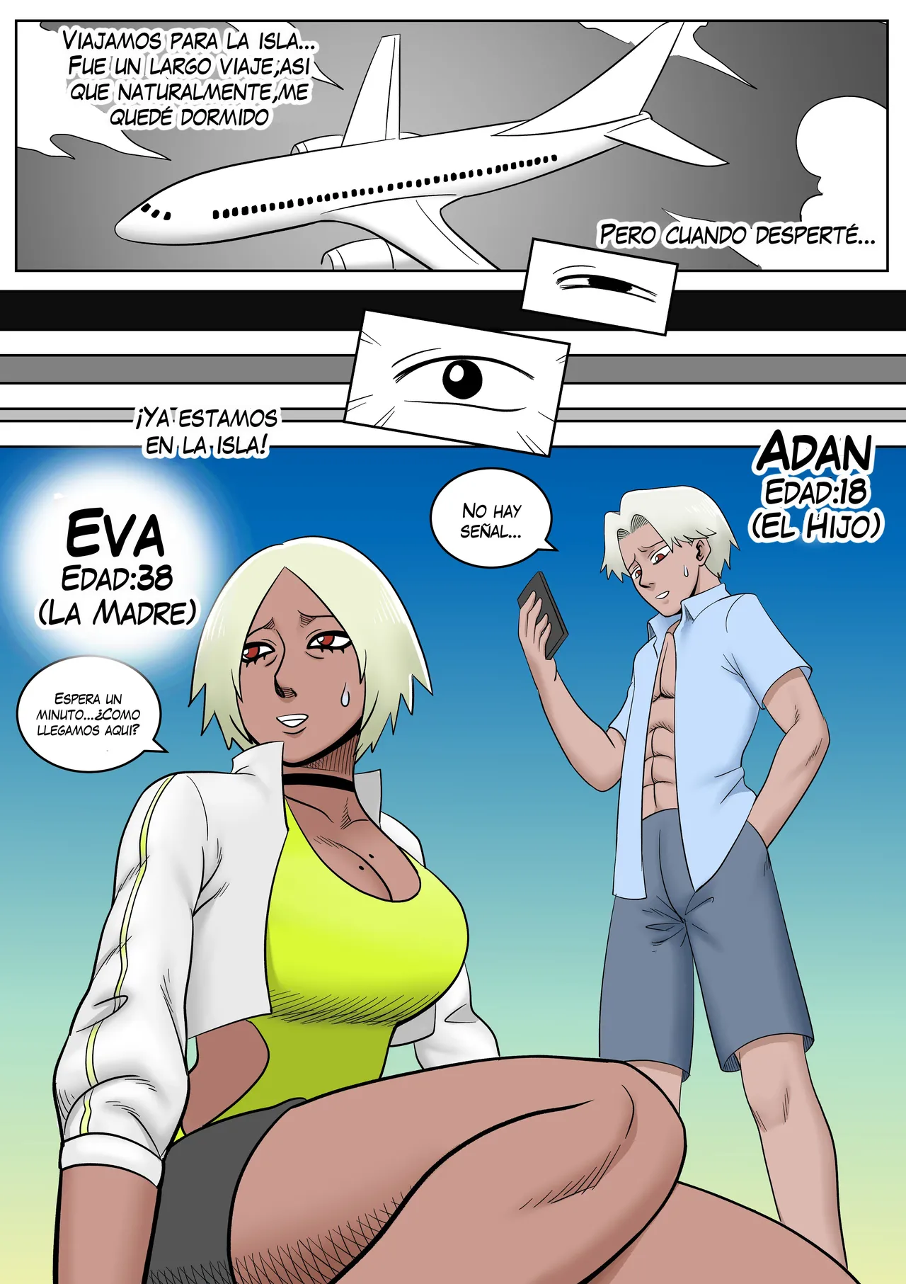 Mother and Son on a desert island #1 page 3 full