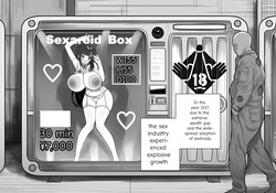 I tried using a vending machine from the near future that sells sexaroids...