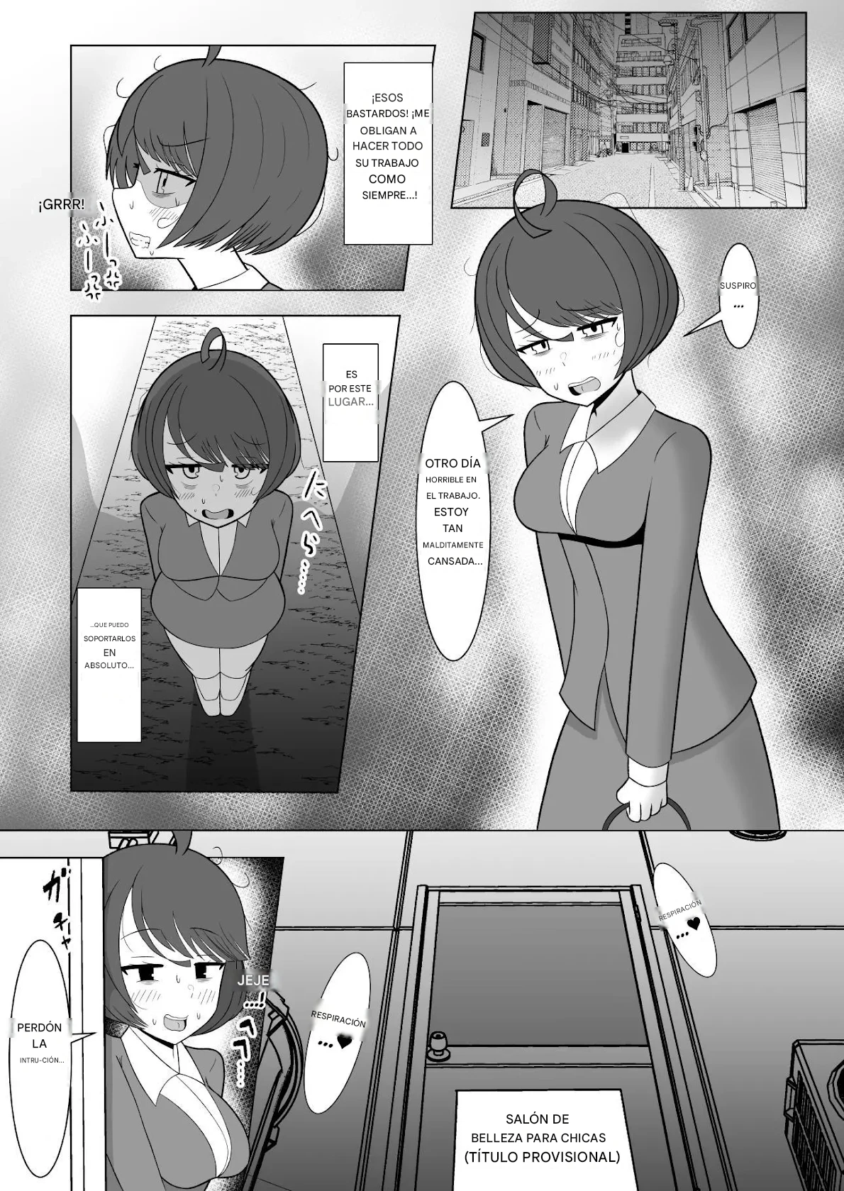 The Girls' Beauty Salon Where You Can Grow One ~Exploitative Company Drone Becomes An Ejaculation Junky~ Español page 2 full
