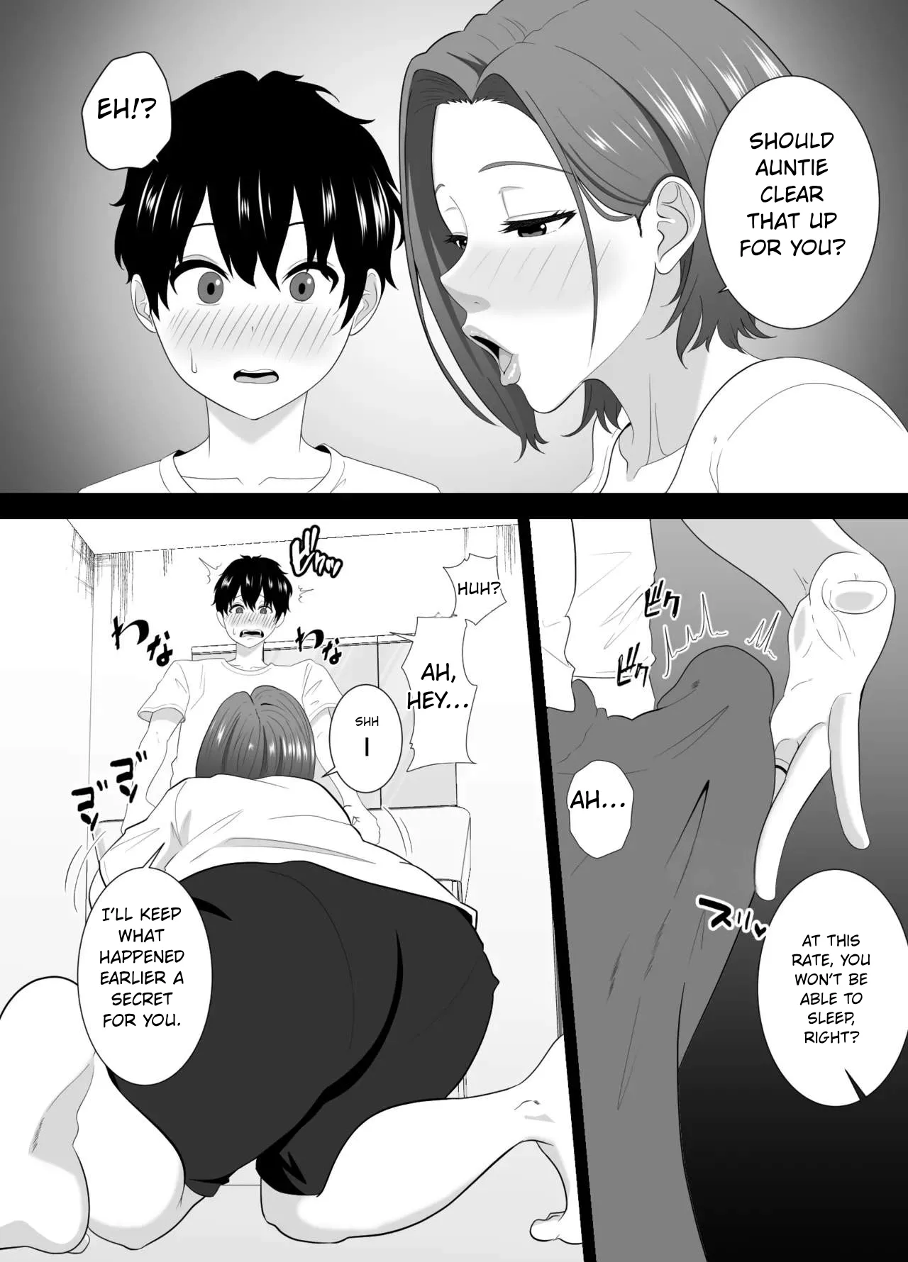 Muchimuchi Tomohaha no Shitagi de Tatteru no o Mirareta Boku no Matsuro ga Yabasugiru page 10 full