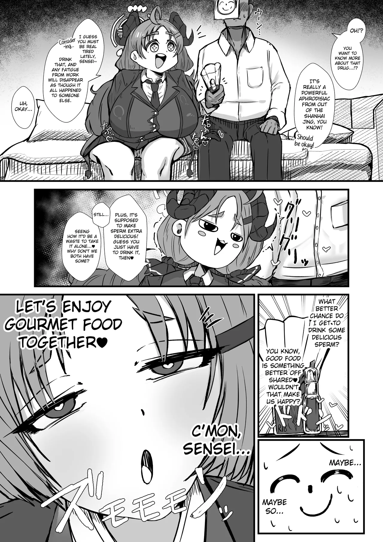 Give Me More of that White Stuff, Sensei | Sensei Shiroi Are Motto Choudai page 4 full