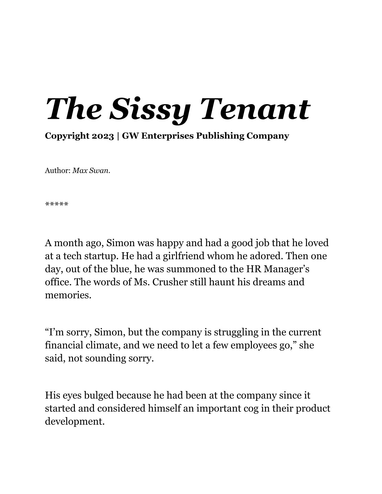 Devin Dickie The Sissy Tenant page 5 full