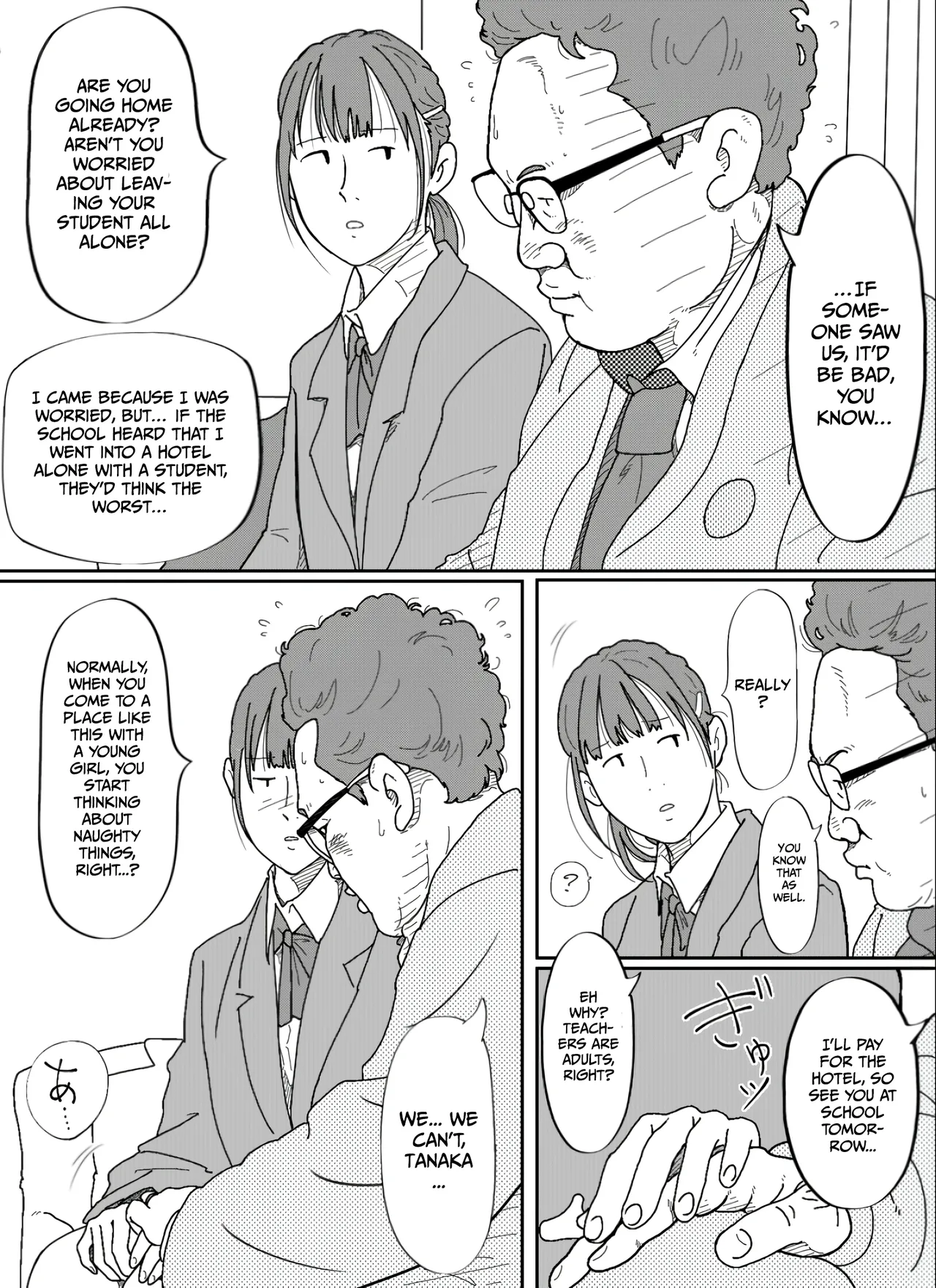 That middle-aged homeroom teacher who pretends to resist but still gives in to his teenage student’s seduction is disgusting. page 8 full