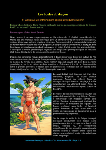 Dragon Ball Z - Fanfiction n°1 - Nikocreations FR - cover