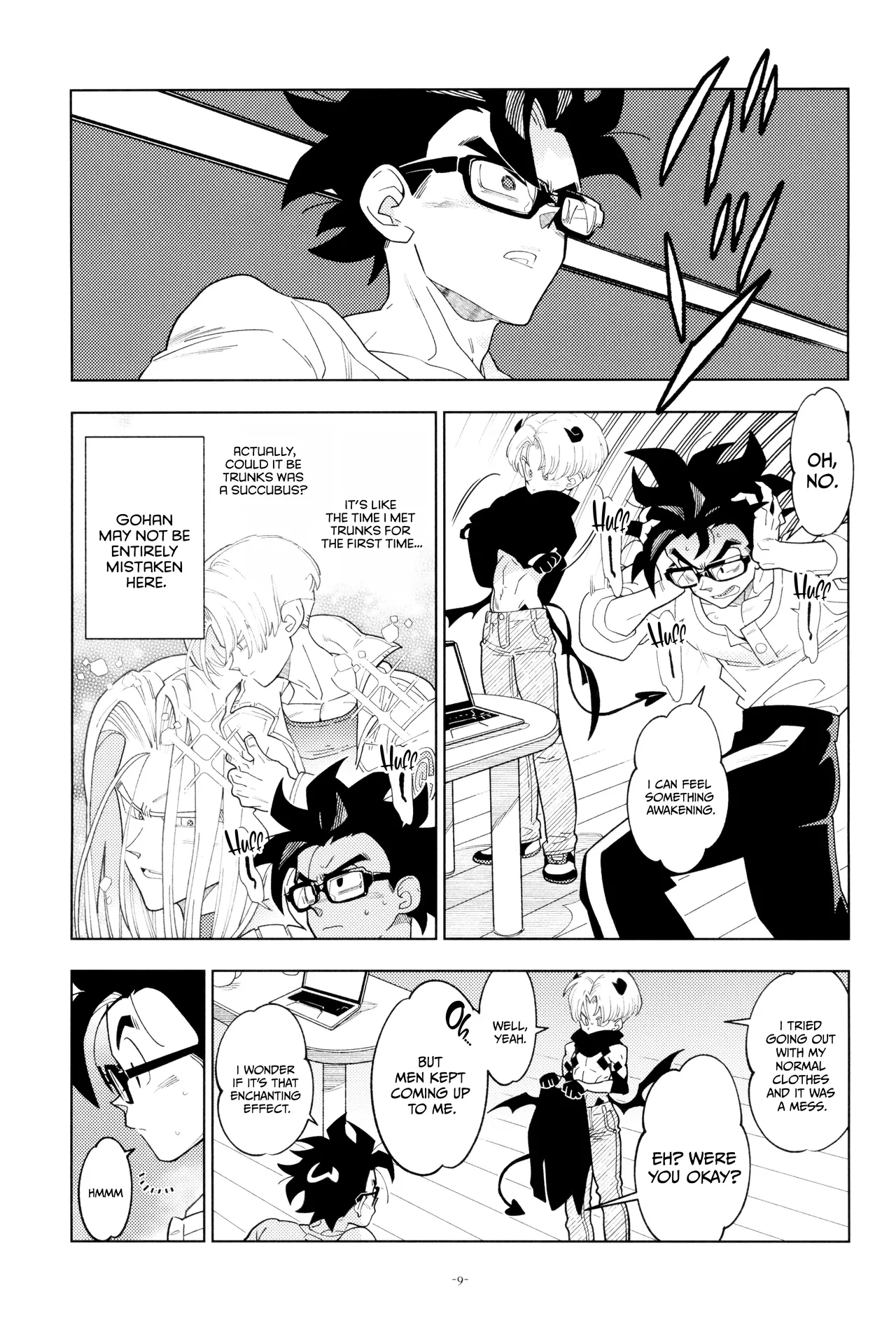 Trunks-kun Succubus ni Naru. | Trunks Became a Succubus page 9 full
