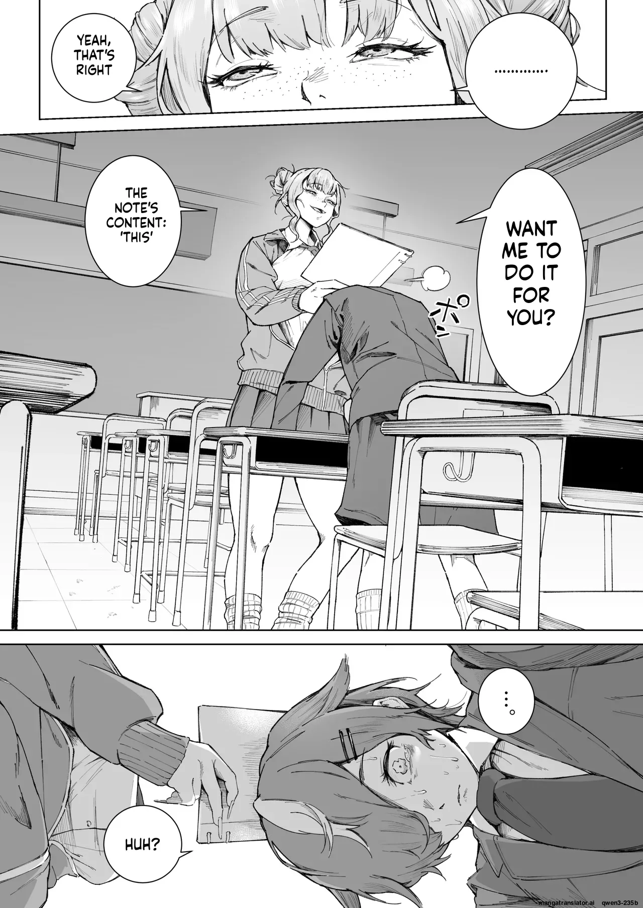 Hey, aren't you using me as your "fap material"? ~The story of how I got caught using the tall, gal-type girl in my class as my fap material page 10 full