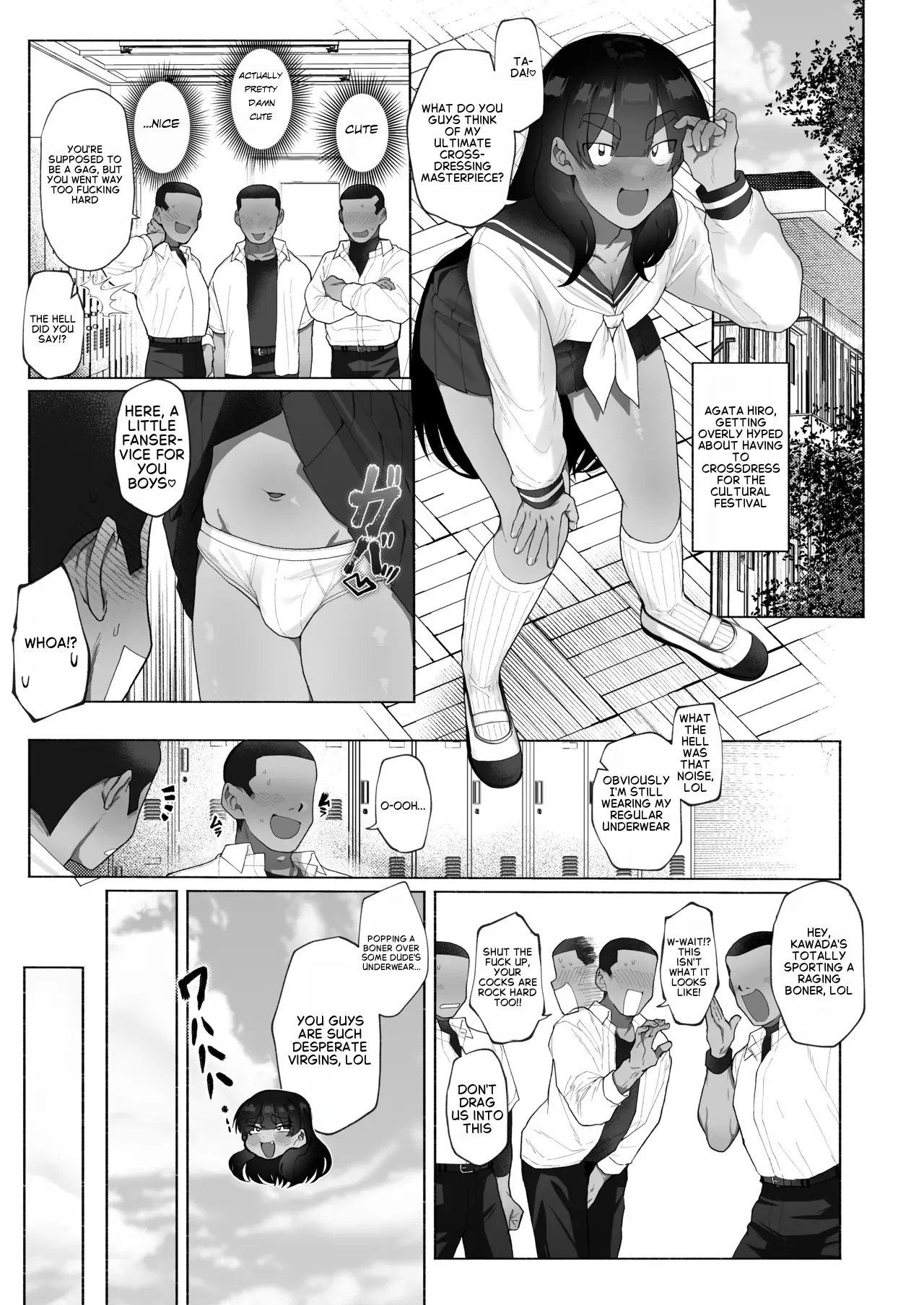 Josou Bouzu Danshi Kenkyuujo  Kyuuji no Tanoshii Hokentaiiku page 1 full