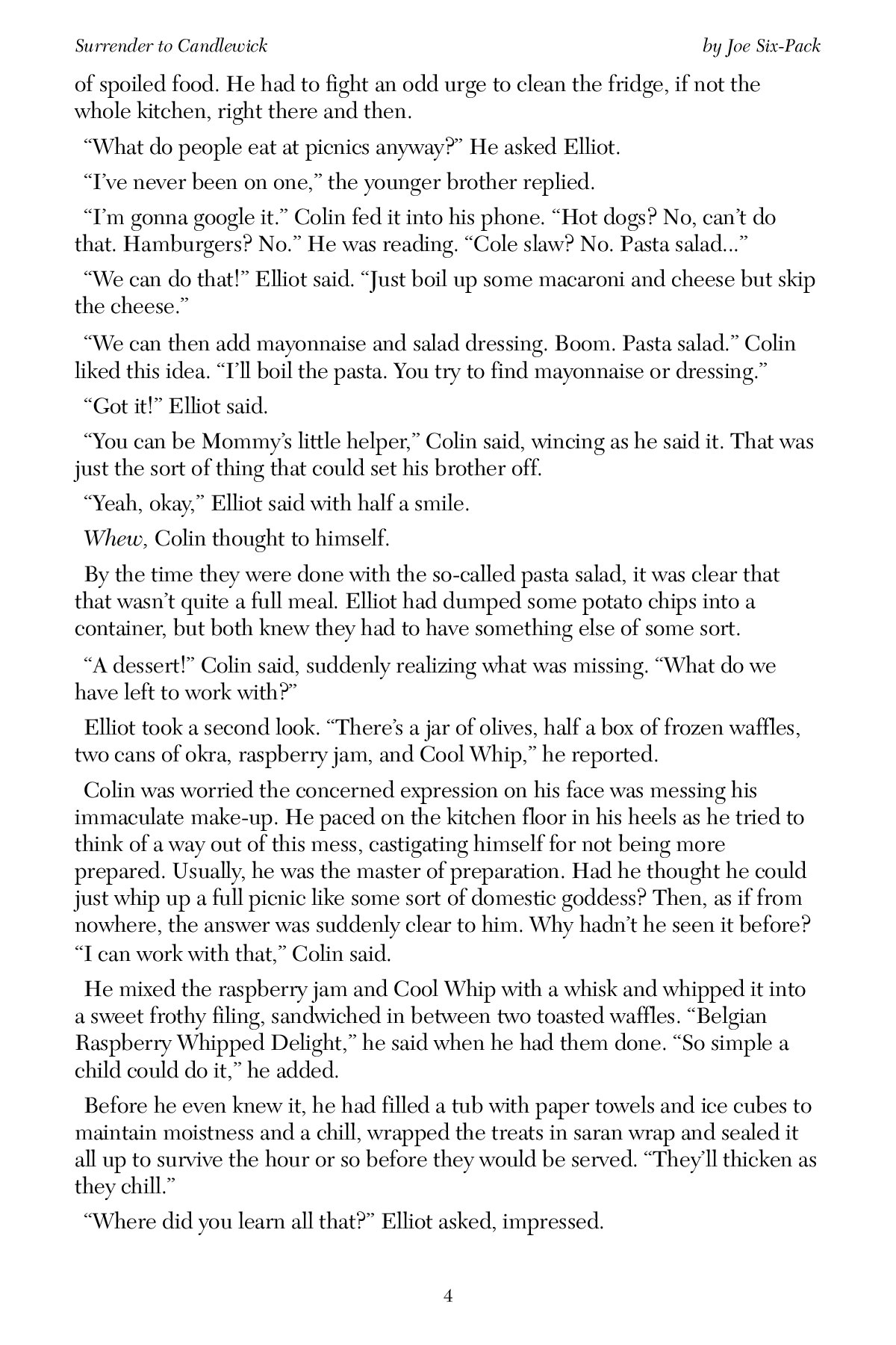 surrender to candlewick joe six-pack page 7 full