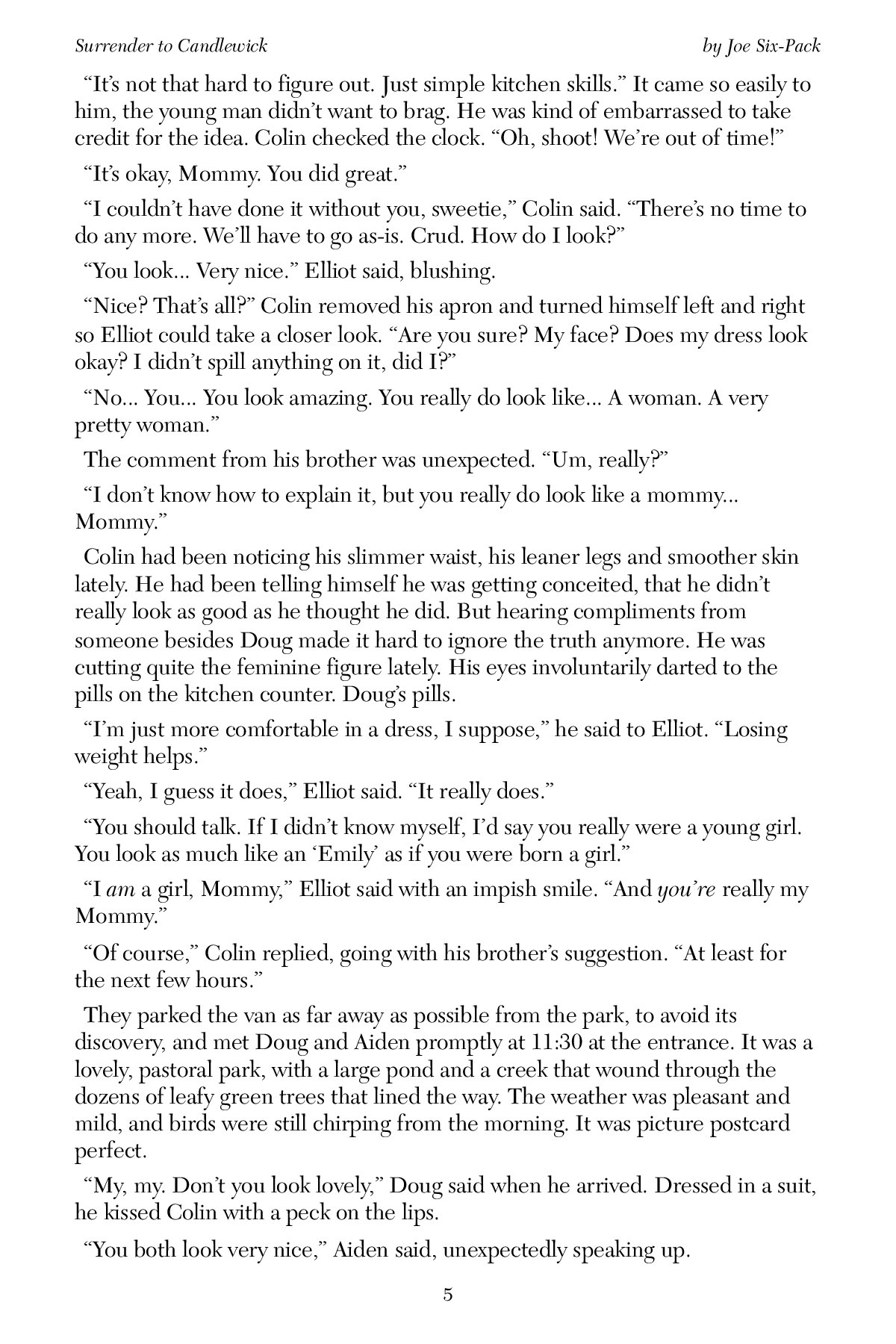 surrender to candlewick joe six-pack page 8 full