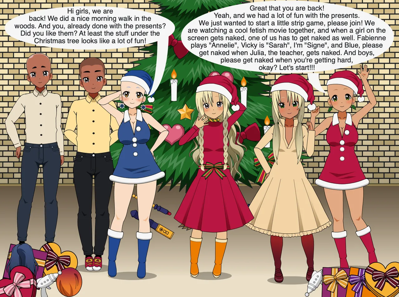 Christmas Girl celebrates Christmas - Merry Christmas 2 page 1 full