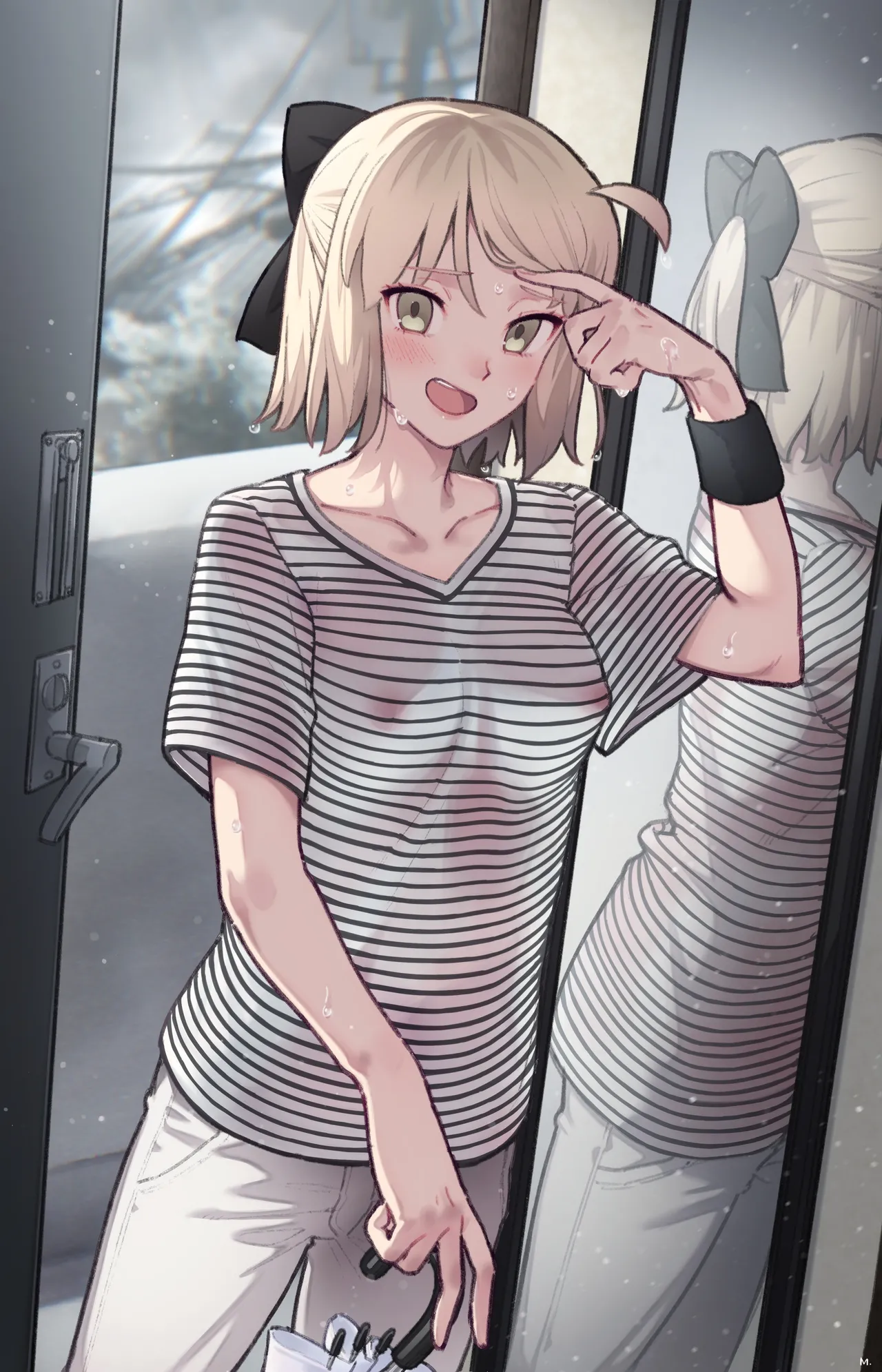 雨に濡れる桜セイバーさん page 3 full