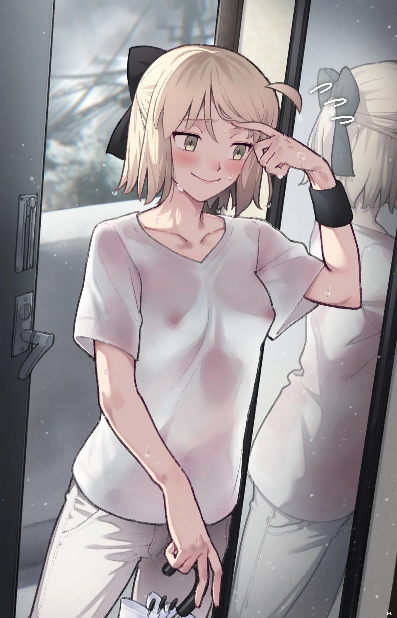 雨に濡れる桜セイバーさん page 8 full
