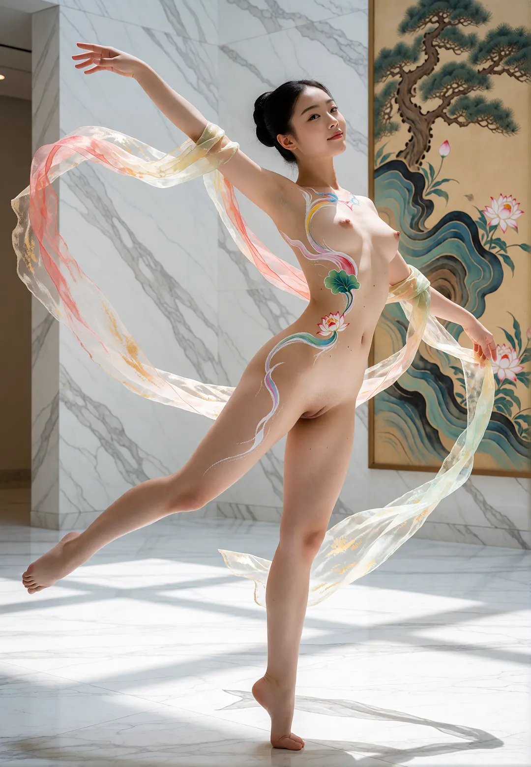 Chinese ancient style body painting 中国风元素人体彩绘 page 10 full