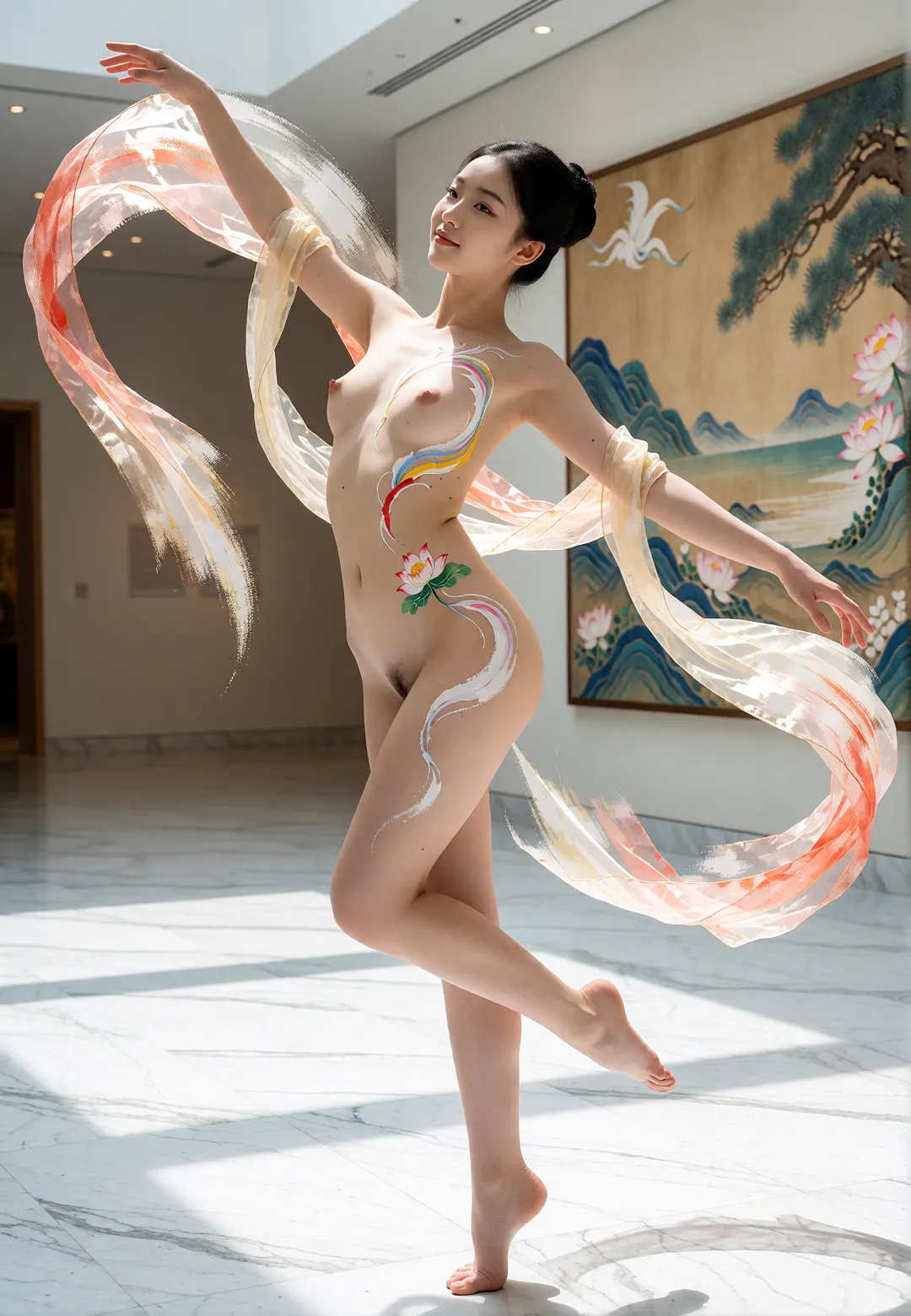 Chinese ancient style body painting 中国风元素人体彩绘 page 9 full