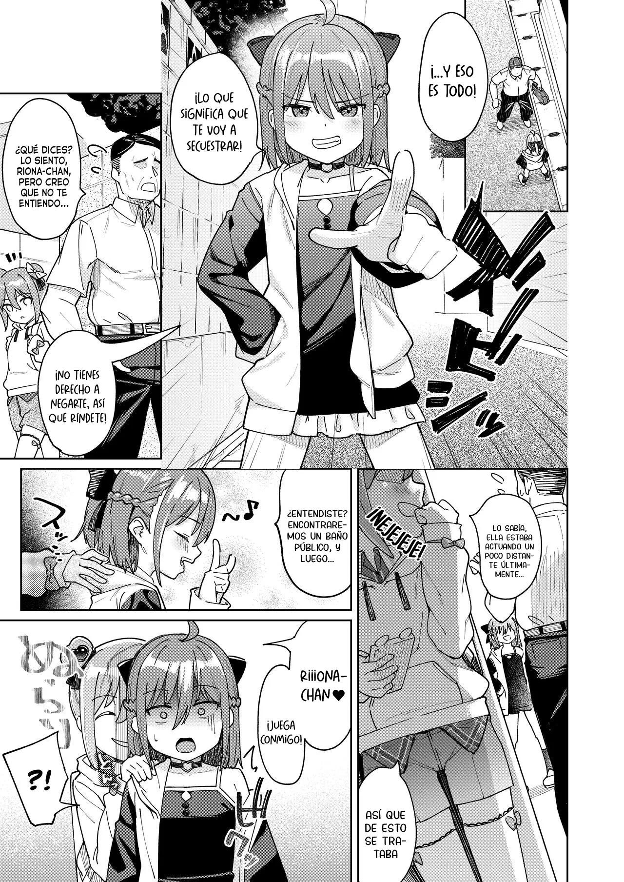 Musume no Tomodachi no Mesugaki ni Okasaremashita 3 | Fui violado por una mocosa que es amiga de mi hija 3 page 2 full