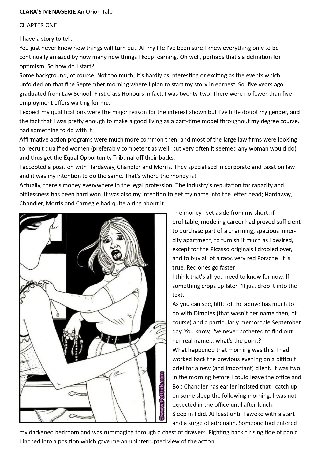 Clara's Menagerie Part 1 page 1 full