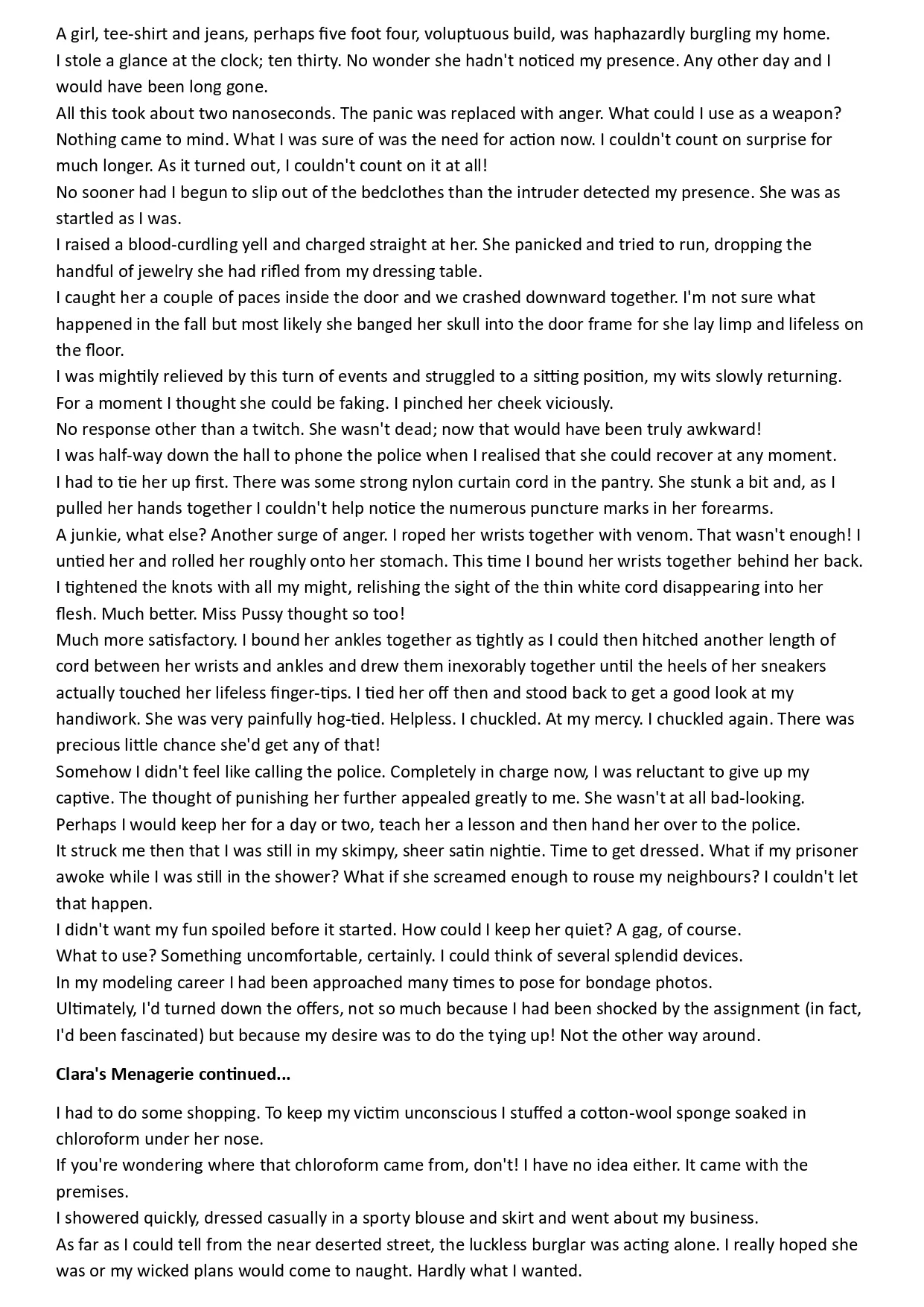 Clara's Menagerie Part 1 page 2 full