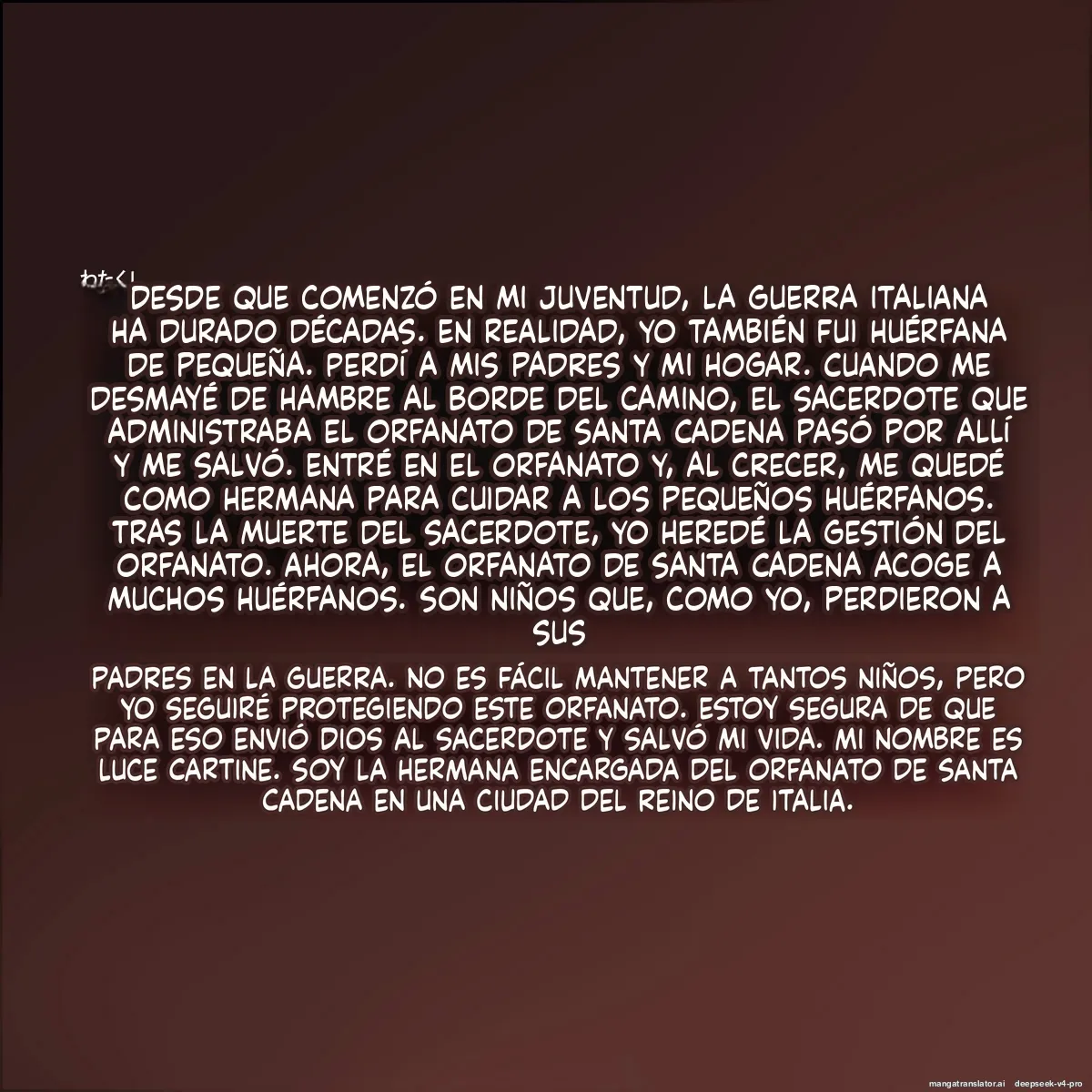 La hermana del orfanato traicionada . page 1 full