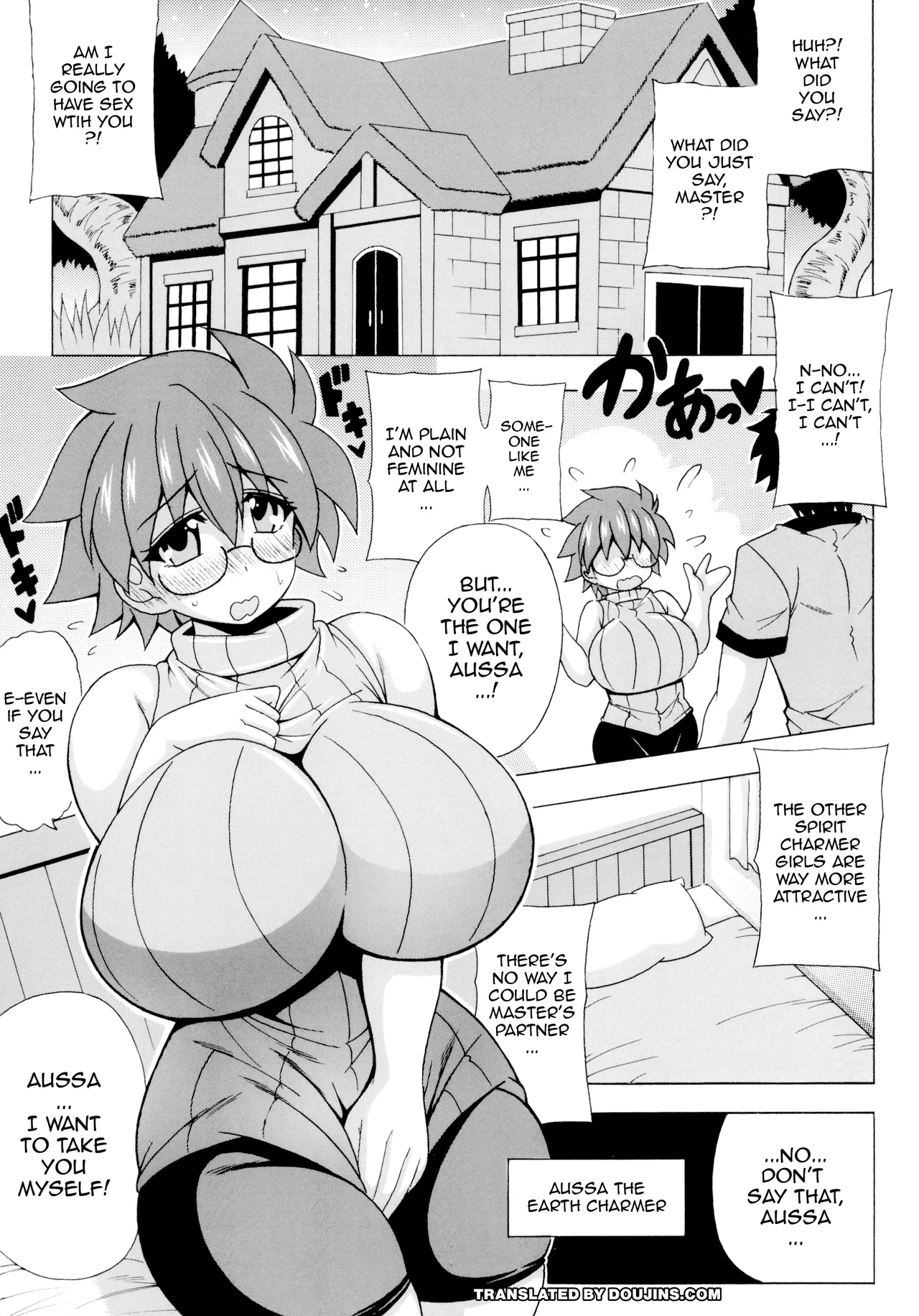 Jimi de megane na Ausu-chan jitsu ha chō kyonyū / The Plain, Glasses-Clad Aussa-chan Is Actually Super Busty page 2 full