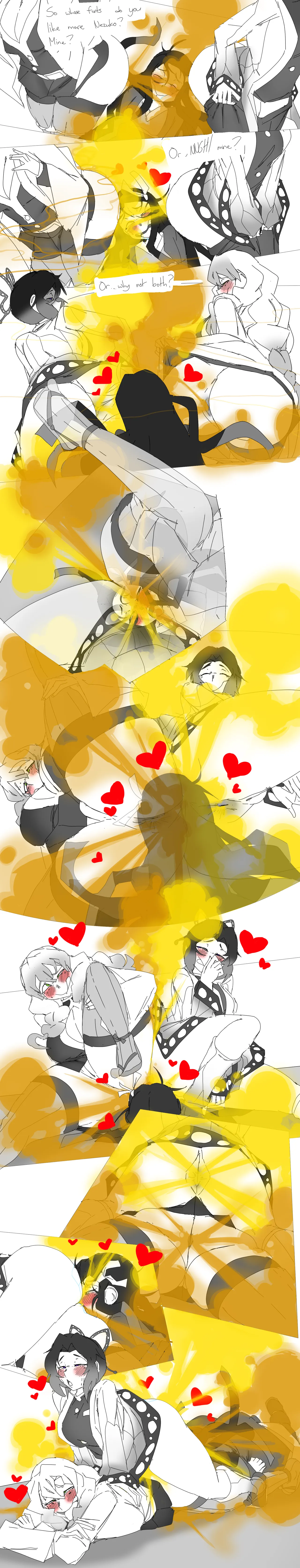 Mitsuri and Shinobu Feeding Nezuko page 5 full