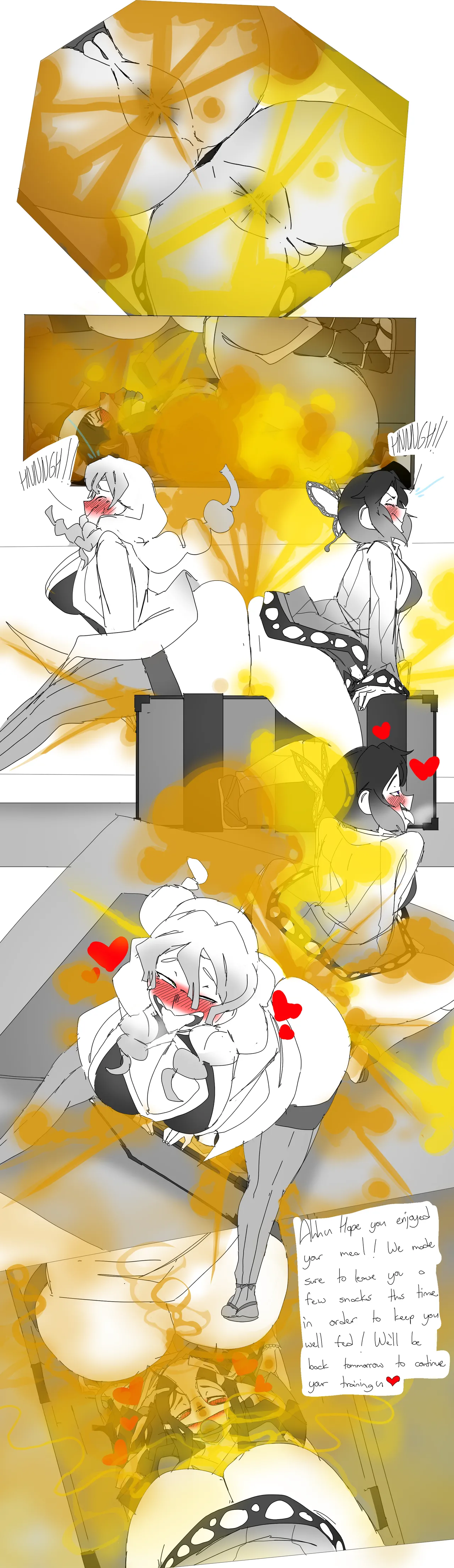 Mitsuri and Shinobu Feeding Nezuko page 6 full