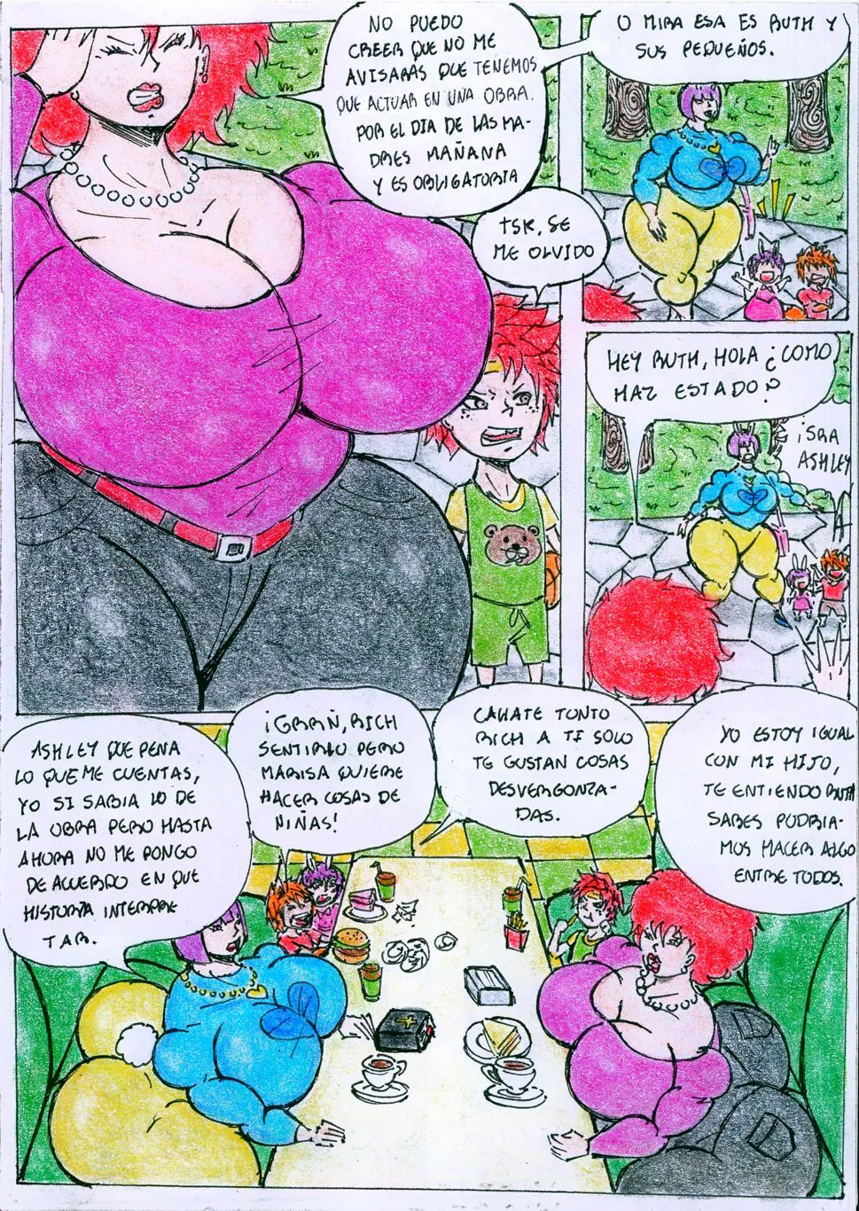 Cómic Ruth y Ashley 1 "LA OBRA DE TEATRO" page 1 full