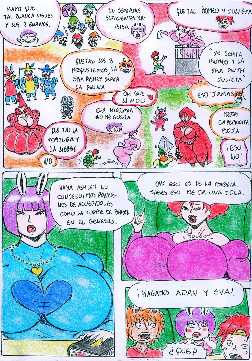 Cómic Ruth y Ashley 1 "LA OBRA DE TEATRO" page 2 full