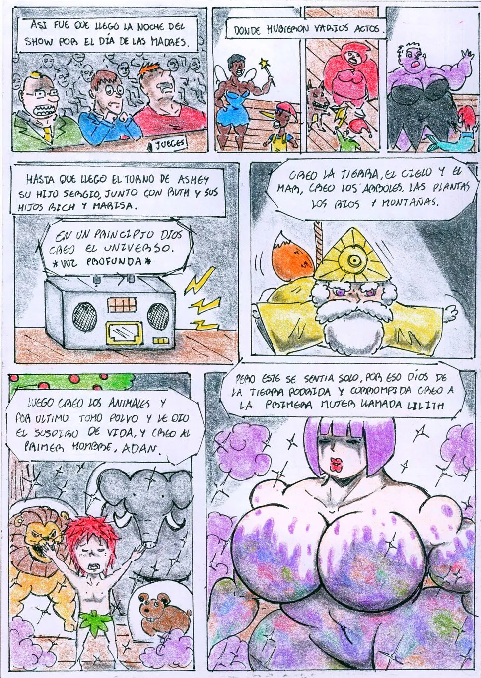 Cómic Ruth y Ashley 1 "LA OBRA DE TEATRO" page 4 full