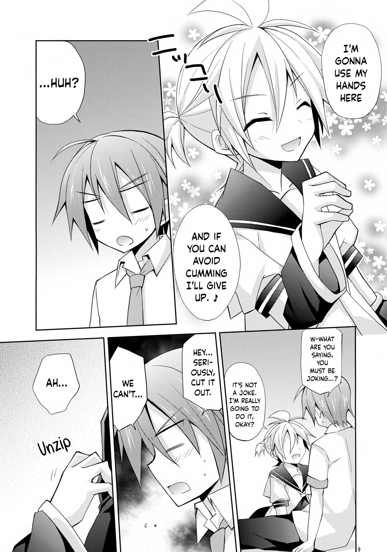 Len-kun ga Gachi Sugite Kowai | Len-kun Is So Eager It Scares Me page 9 full