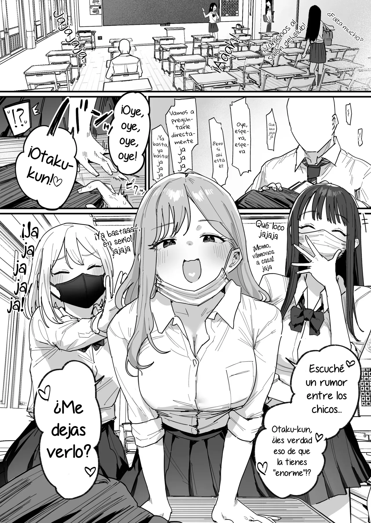 3 Gal ~Choukyokon Otaku-kun no Nakadashi SEX de Meromero ni Sarechau Gal 3-nin-gumi no Hanashi~ | 3 Gyarus: La Historia De Un Trío De Gyarus Que Quedan Totalmente Enamoradas Después De Ser Rellenadas Por Un Otaku De Gran Pene. page 3 full