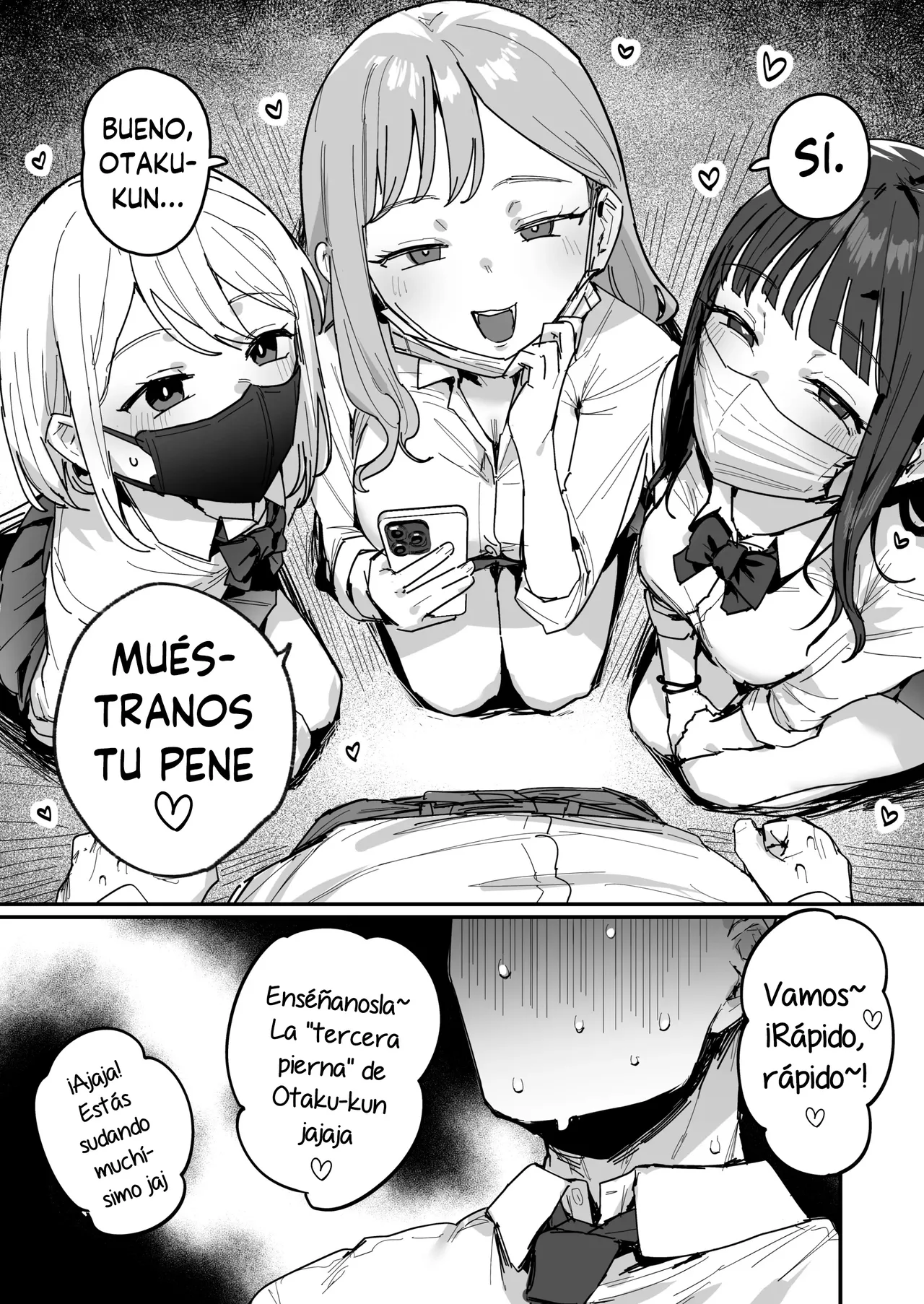 3 Gal ~Choukyokon Otaku-kun no Nakadashi SEX de Meromero ni Sarechau Gal 3-nin-gumi no Hanashi~ | 3 Gyarus: La Historia De Un Trío De Gyarus Que Quedan Totalmente Enamoradas Después De Ser Rellenadas Por Un Otaku De Gran Pene. page 5 full