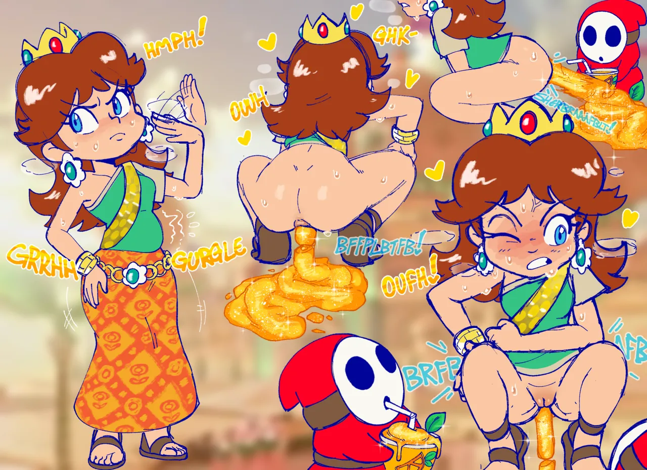 Super Mario girls pseudo scat. page 2 full