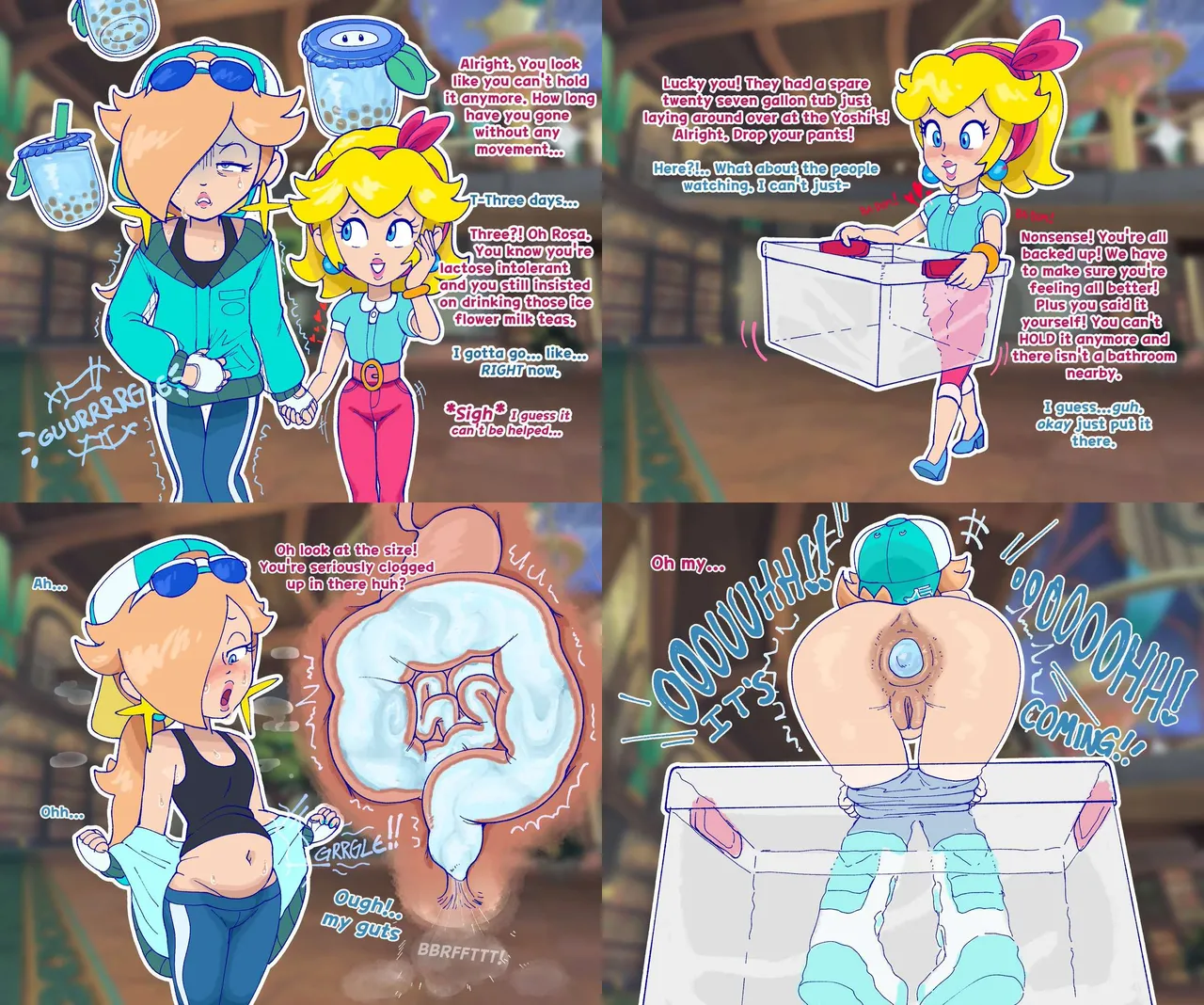 Super Mario girls pseudo scat. page 3 full