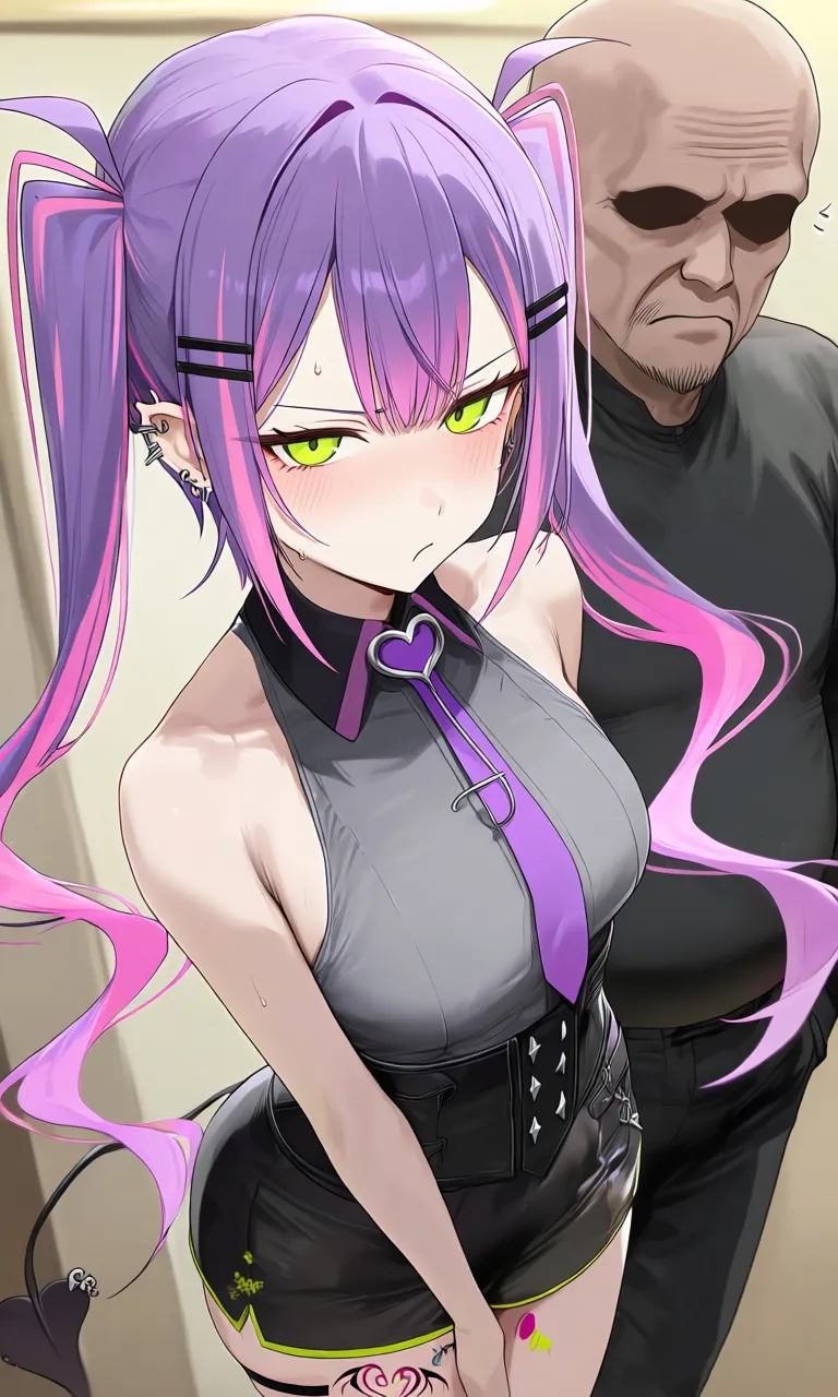 “Put on a condom!! Towa, we're going to have a baby!” A manga where Towa Tsukuyomi gets thoroughly ravaged in the nursery by a fat old guy, who cums inside her without permission and gets her pregnant. page 6 full