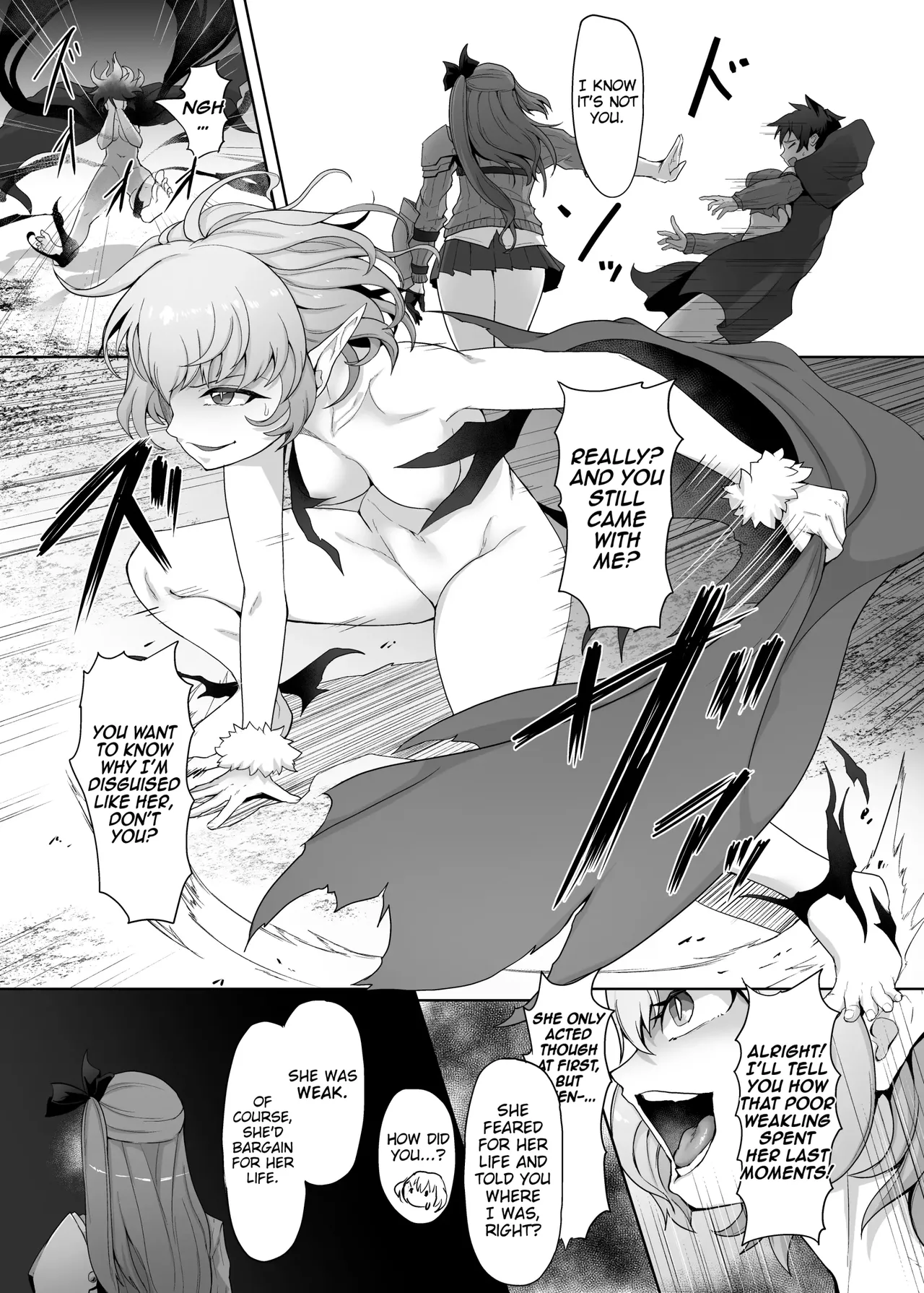 Mecha Tsuyoi Hazu no Onna Kakutouka, Mesugaki Mazoku ni Wana ni Hamerare Bokorare Futanari Buzama Level Drain Kyousei Shasei Shizako ni Sarete Sekka Hakai Shokei page 10 full