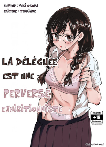Class no Iinchou ga Roshutsuheki no Aru Hentai-san datta | La Déléguée est une Perverse Exhibitionniste cover