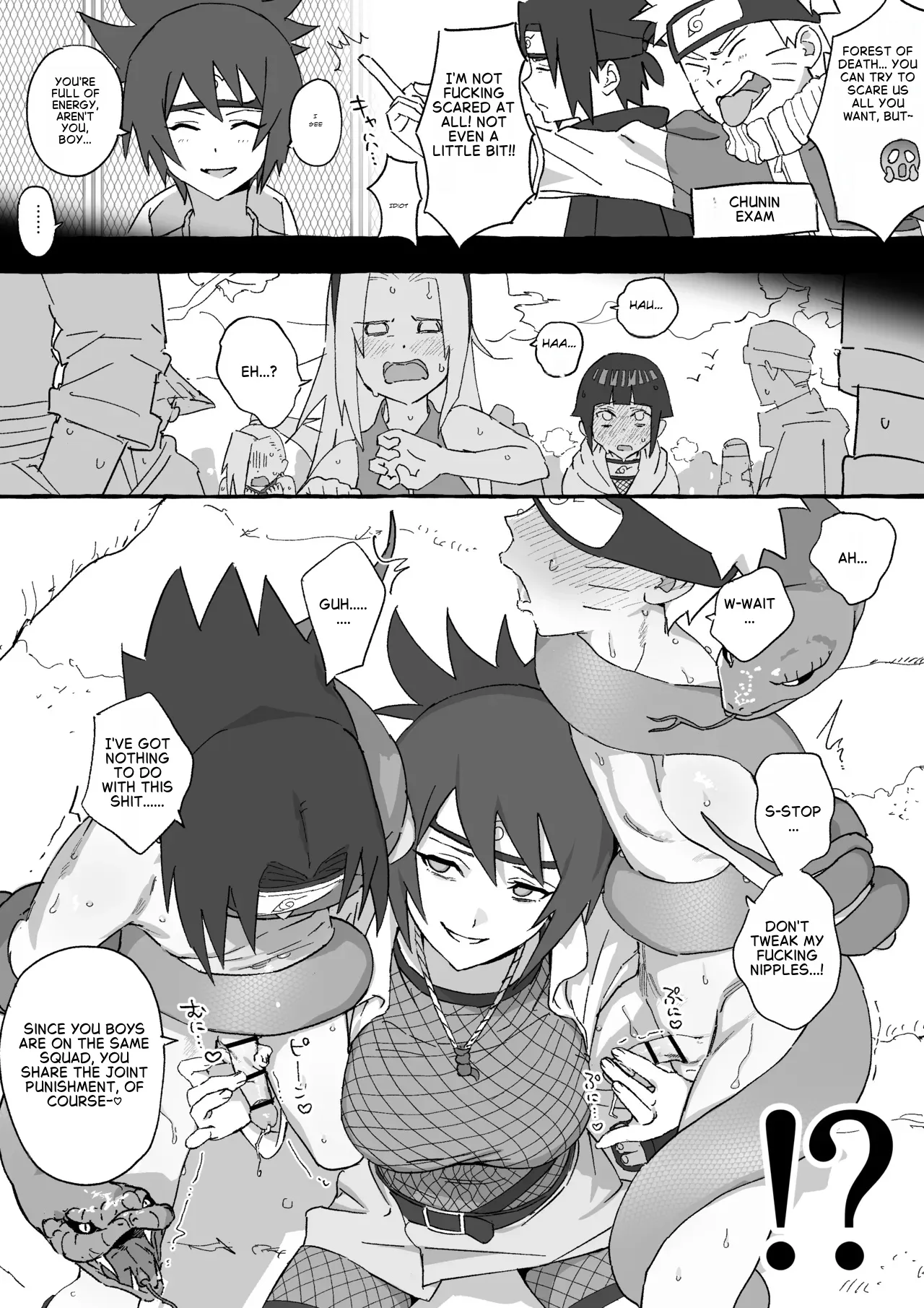 Anko x Naruto &amp; Sasuke Manga page 2 full